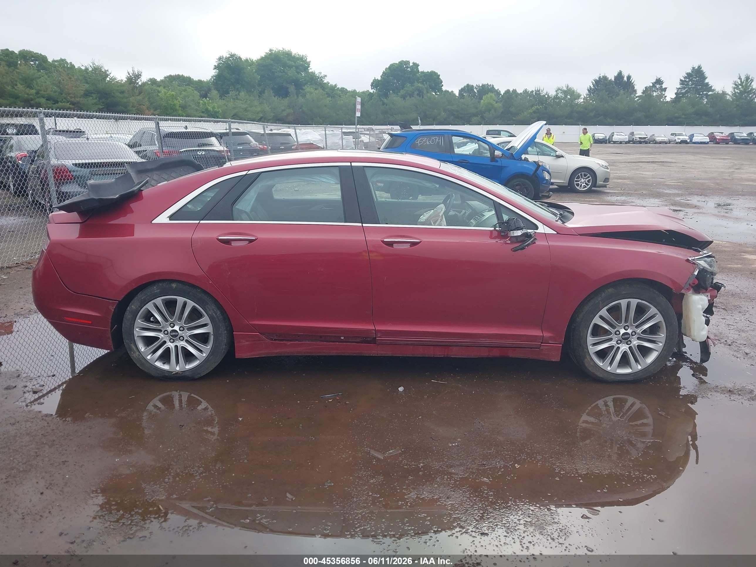 2015 Lincoln Mkz Hybrid   Red vin: 3LN6L2LU0FR601828