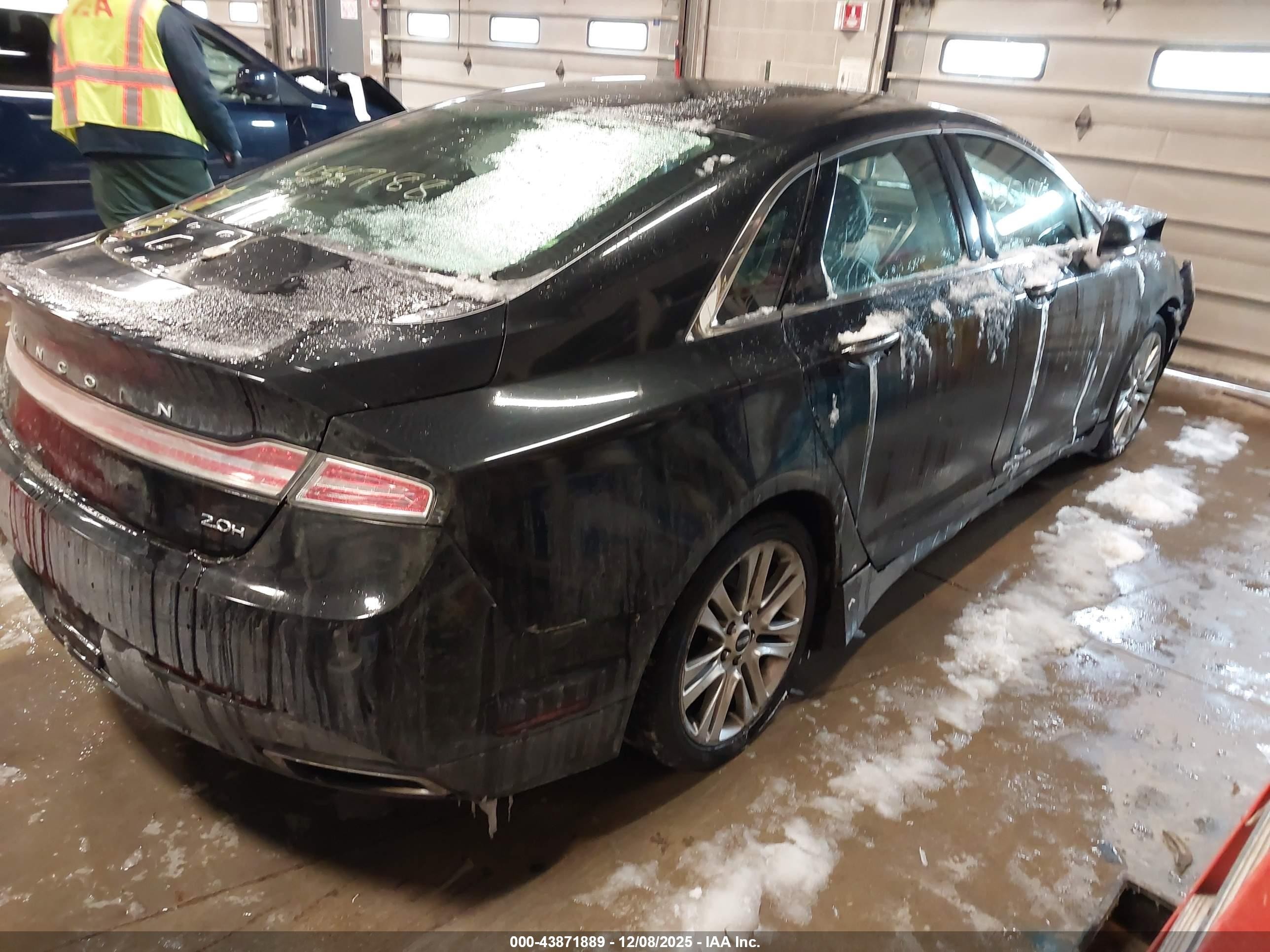 2015 Lincoln Mkz Hybrid   Black vin: 3LN6L2LU0FR602879