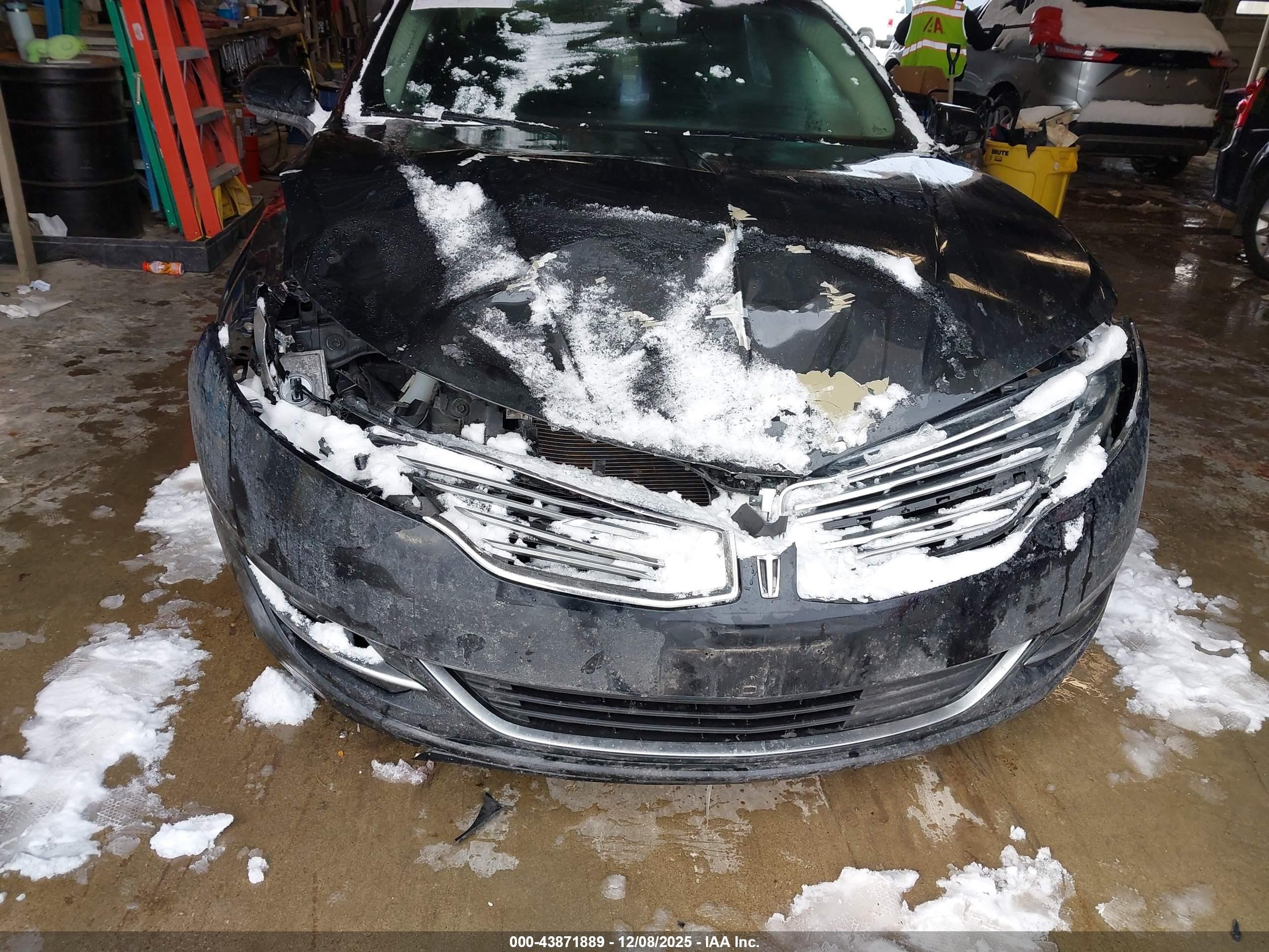 2015 Lincoln Mkz Hybrid   Black vin: 3LN6L2LU0FR602879