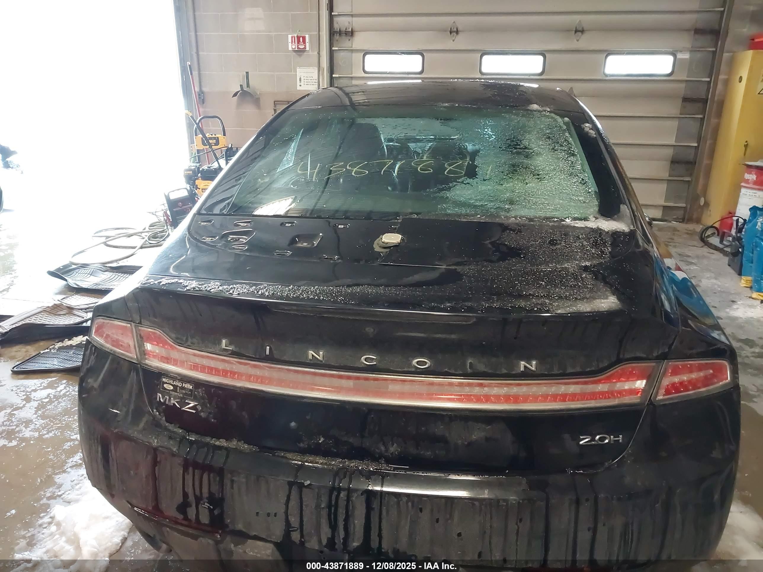 2015 Lincoln Mkz Hybrid   Black vin: 3LN6L2LU0FR602879