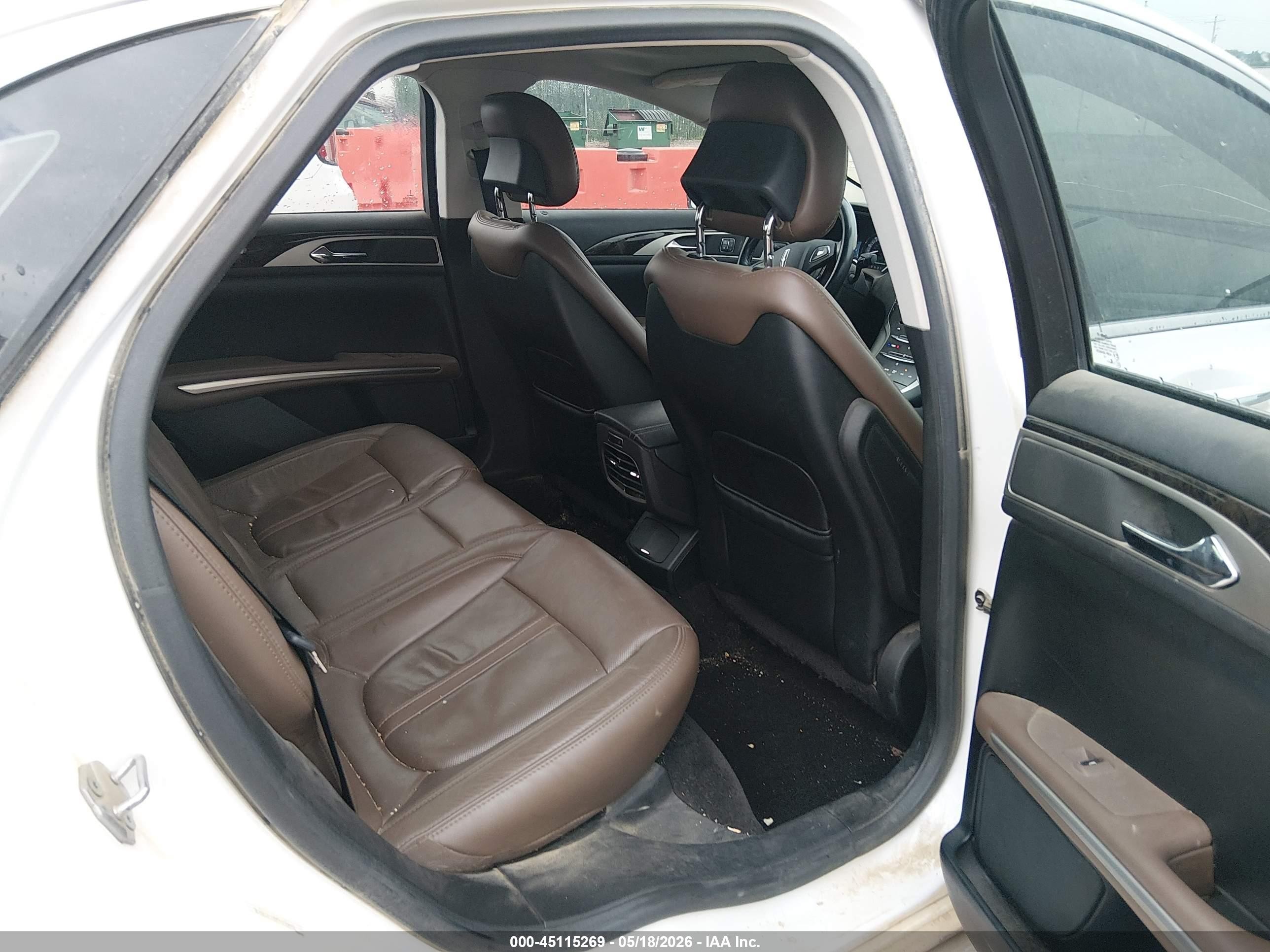 2015 Lincoln Mkz Hybrid   White vin: 3LN6L2LU0FR606642