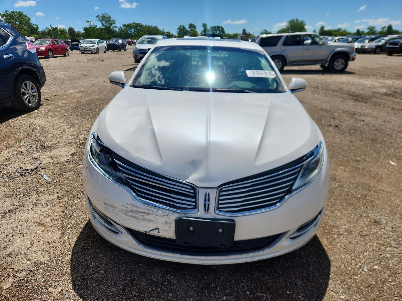 2015 Lincoln Mkz Hybrid White vin: 3LN6L2LU0FR614062