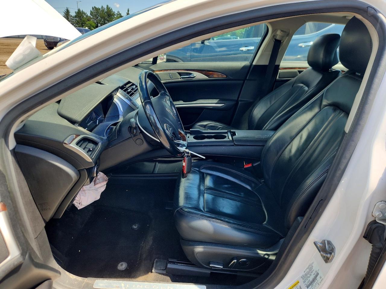 2015 Lincoln Mkz Hybrid White vin: 3LN6L2LU0FR614062