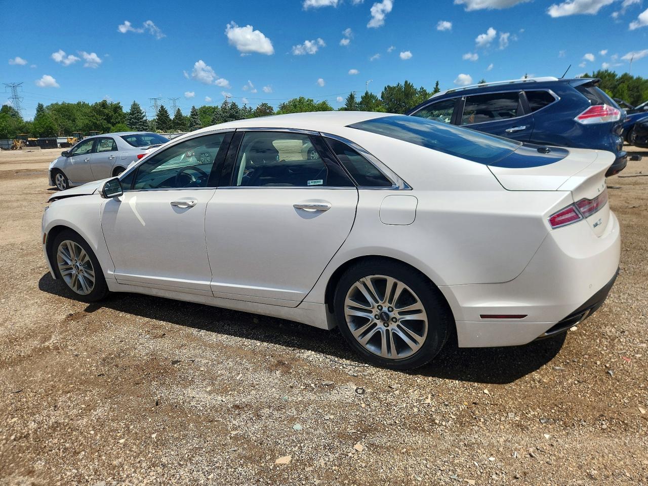 2015 Lincoln Mkz Hybrid White vin: 3LN6L2LU0FR614062