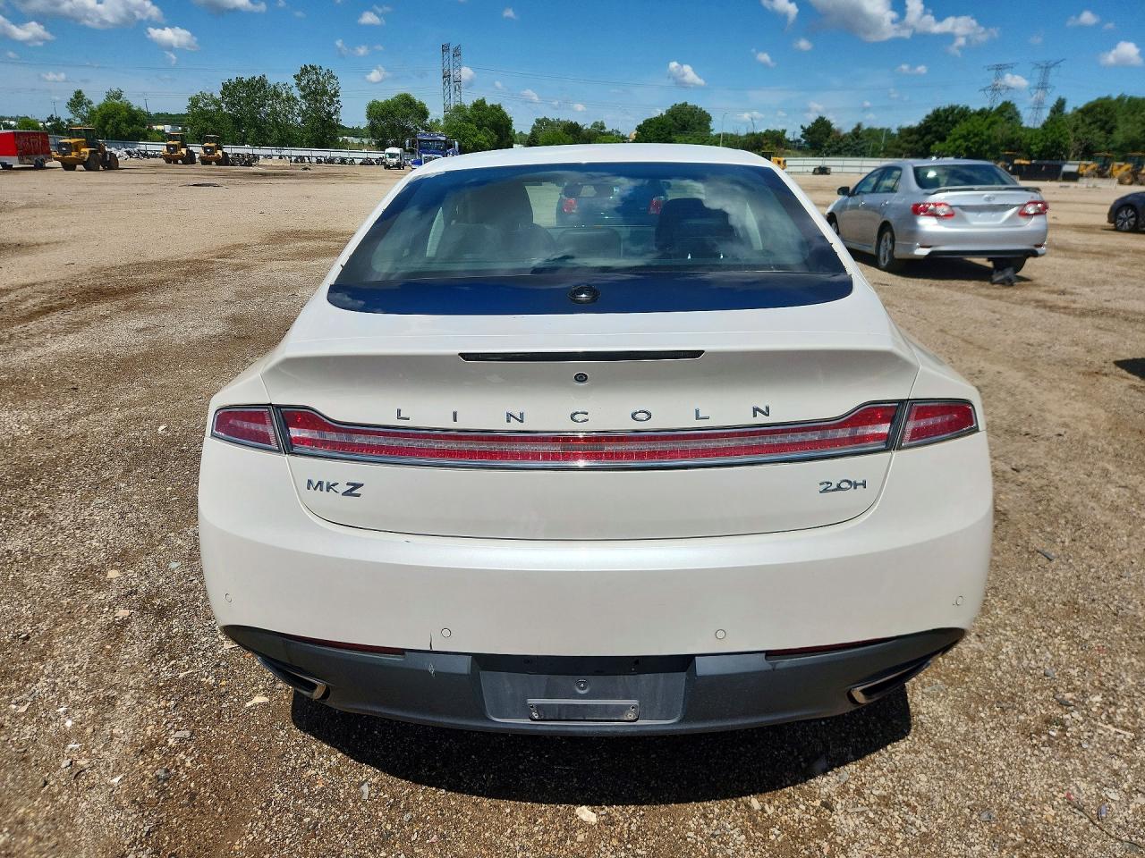 2015 Lincoln Mkz Hybrid White vin: 3LN6L2LU0FR614062