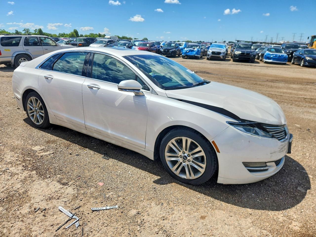 2015 Lincoln Mkz Hybrid White vin: 3LN6L2LU0FR614062