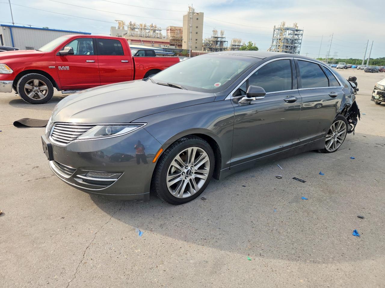 2015 Lincoln Mkz Hybrid Gray vin: 3LN6L2LU0FR618712