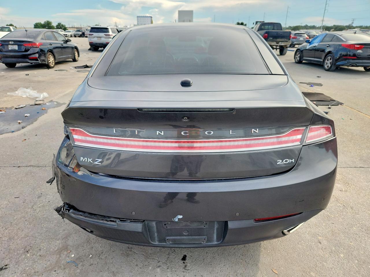 2015 Lincoln Mkz Hybrid Gray vin: 3LN6L2LU0FR618712