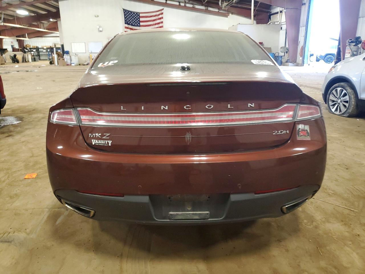 2015 Lincoln Mkz Hybrid Brown vin: 3LN6L2LU0FR627832