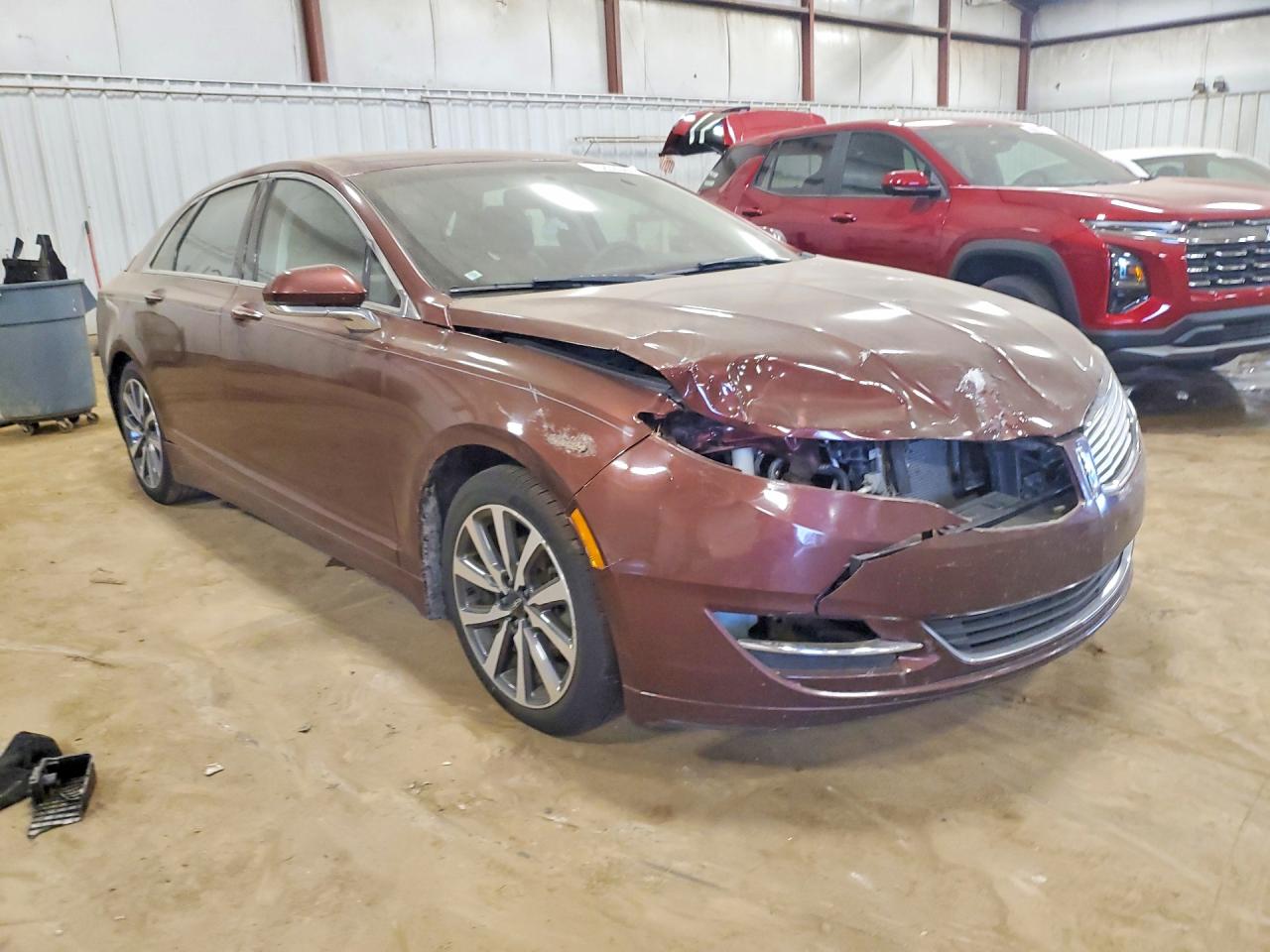 2015 Lincoln Mkz Hybrid Brown vin: 3LN6L2LU0FR627832