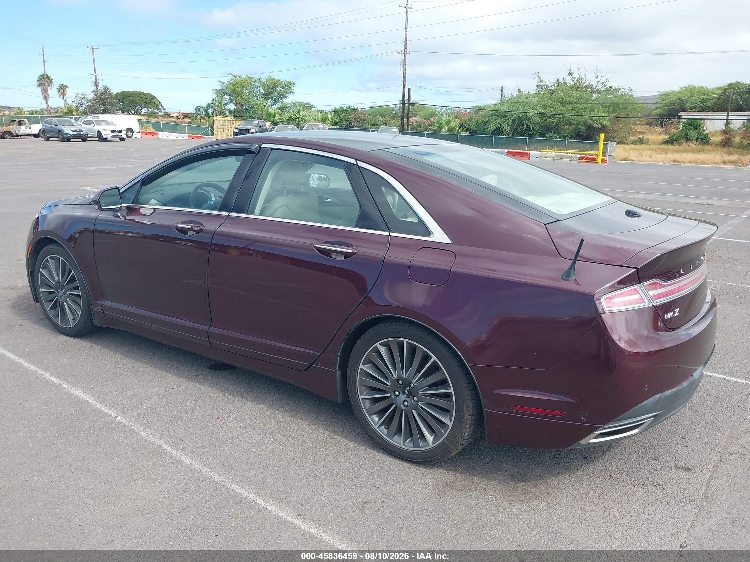2013 Lincoln Mkz Hybrid   Red vin: 3LN6L2LU1DR807897