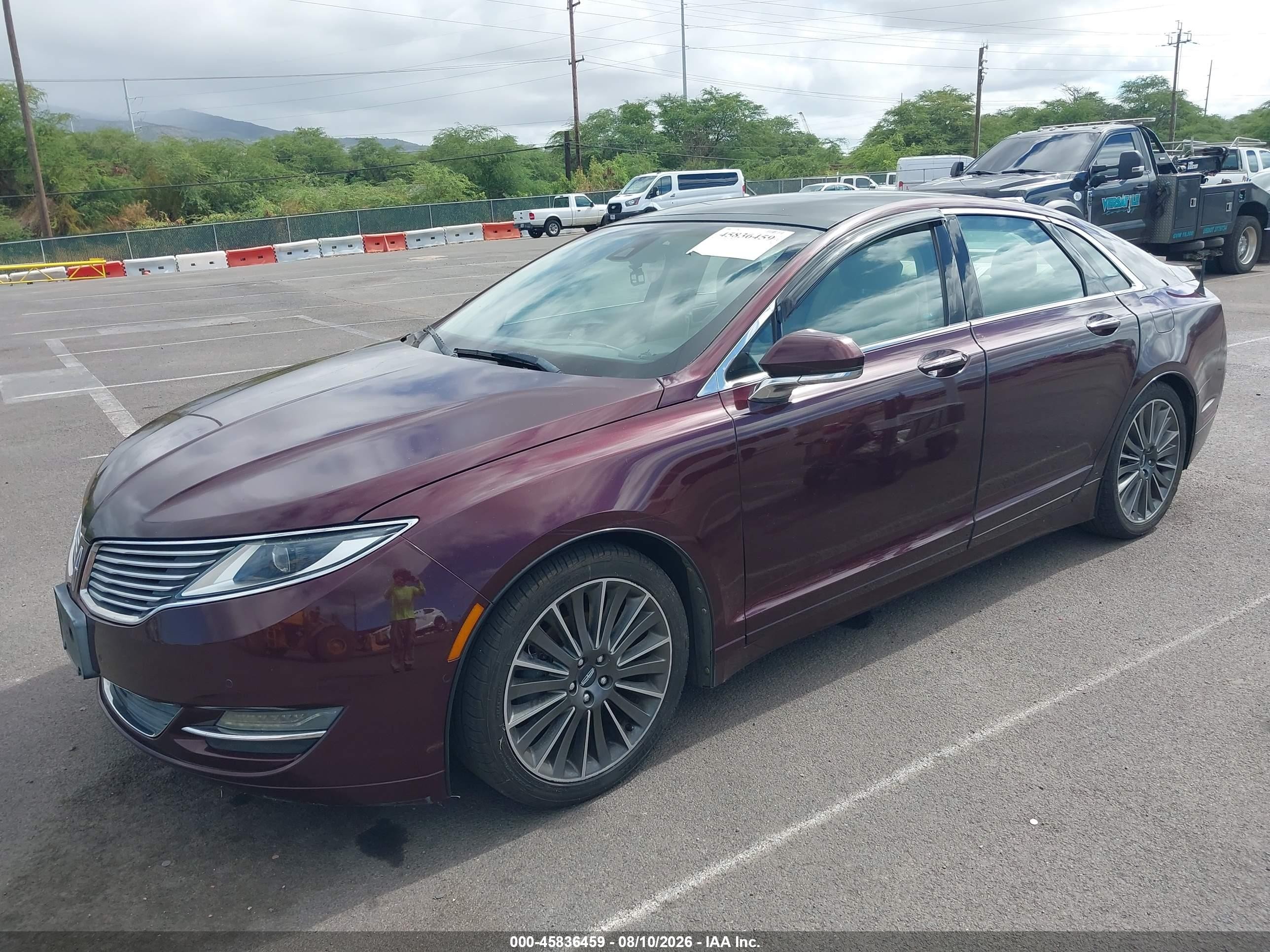 2013 Lincoln Mkz Hybrid   Red vin: 3LN6L2LU1DR807897