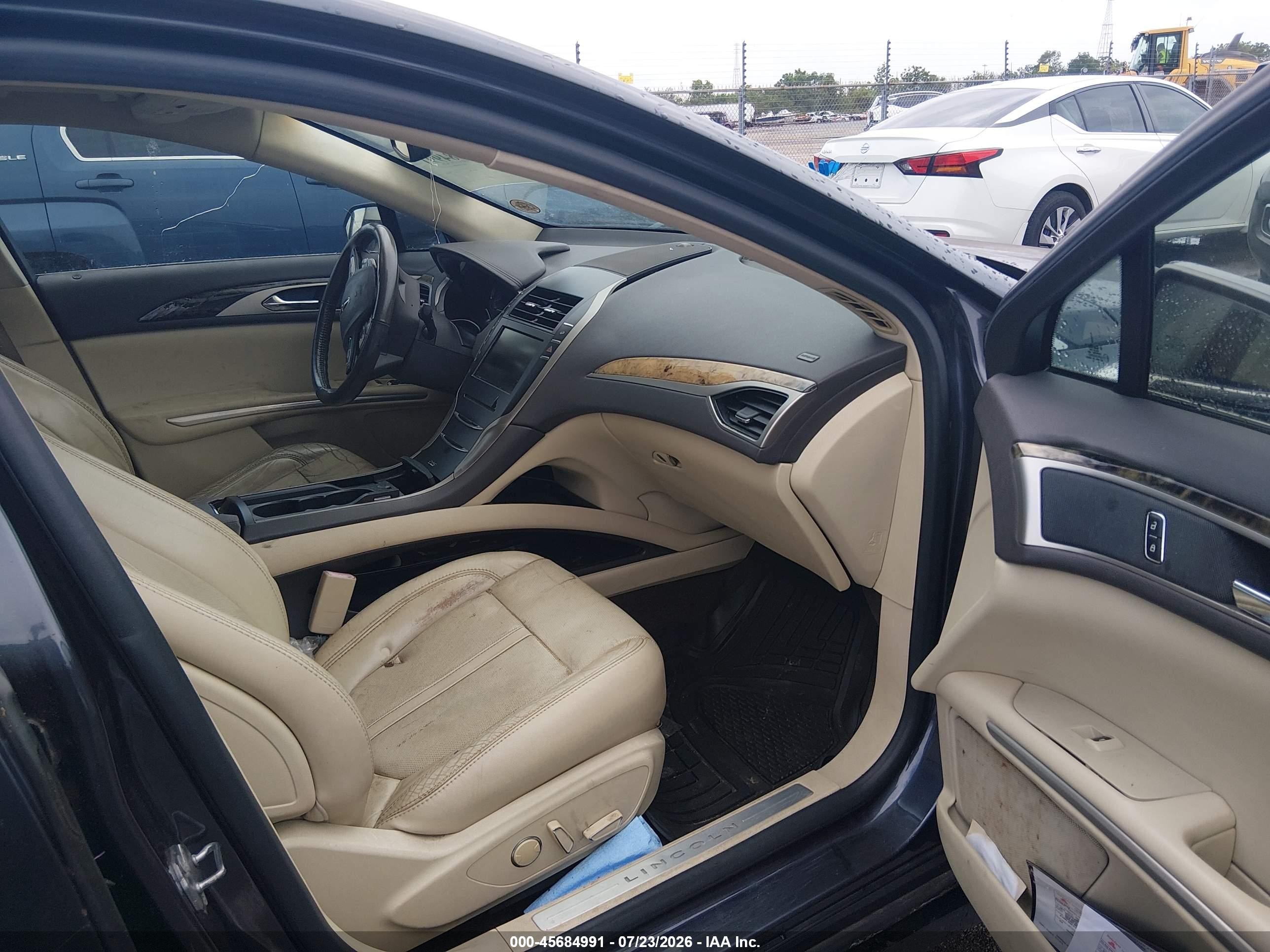 2013 Lincoln Mkz Hybrid   Dark Blue vin: 3LN6L2LU1DR809097