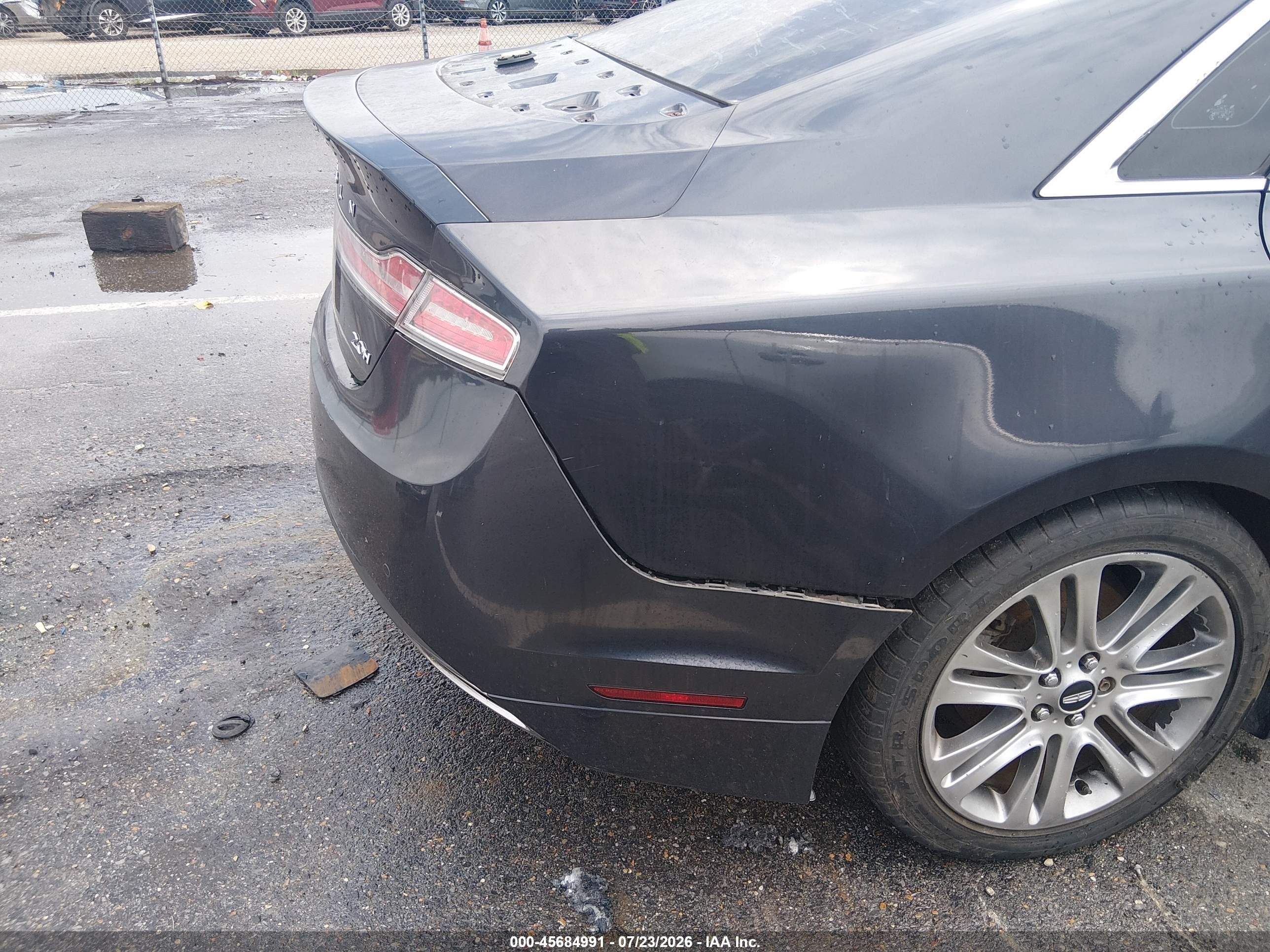 2013 Lincoln Mkz Hybrid   Dark Blue vin: 3LN6L2LU1DR809097