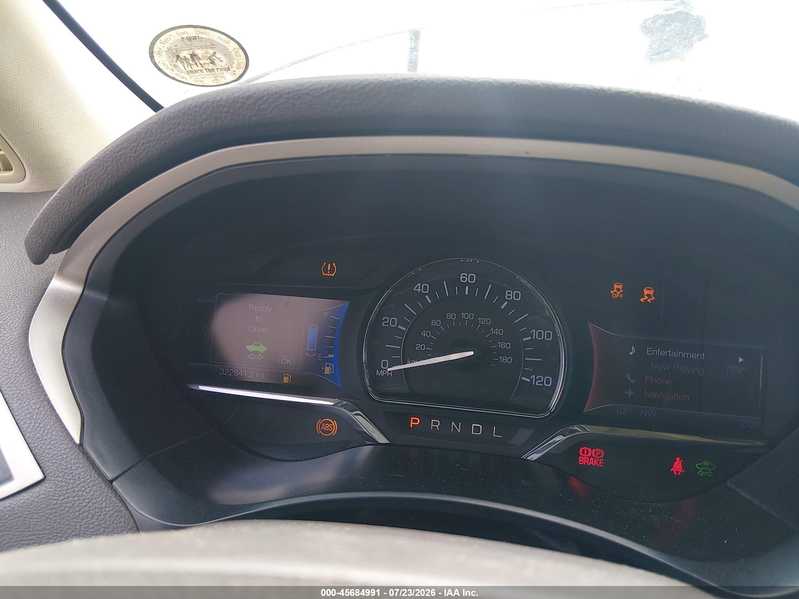 2013 Lincoln Mkz Hybrid   Dark Blue vin: 3LN6L2LU1DR809097