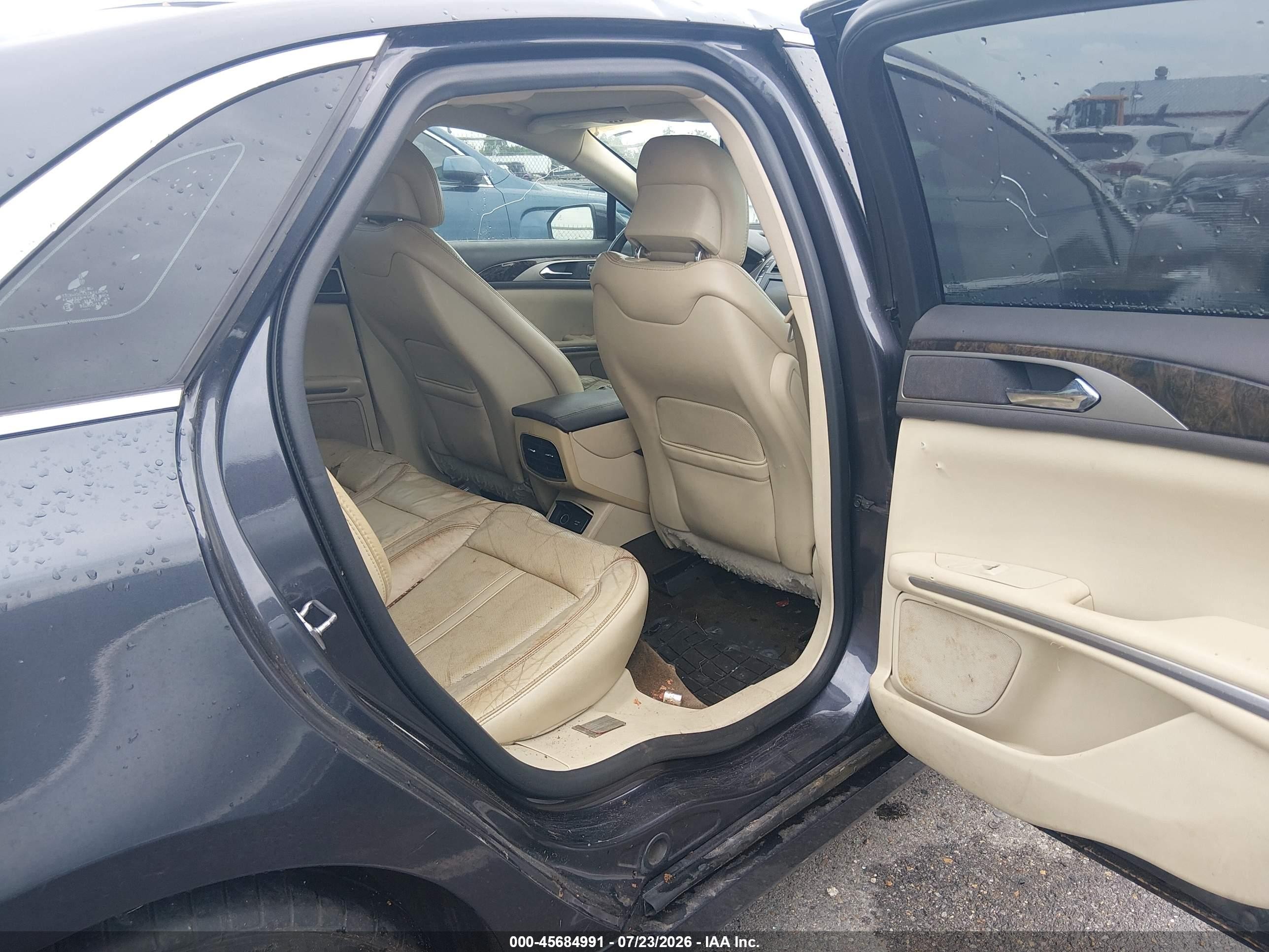 2013 Lincoln Mkz Hybrid   Dark Blue vin: 3LN6L2LU1DR809097