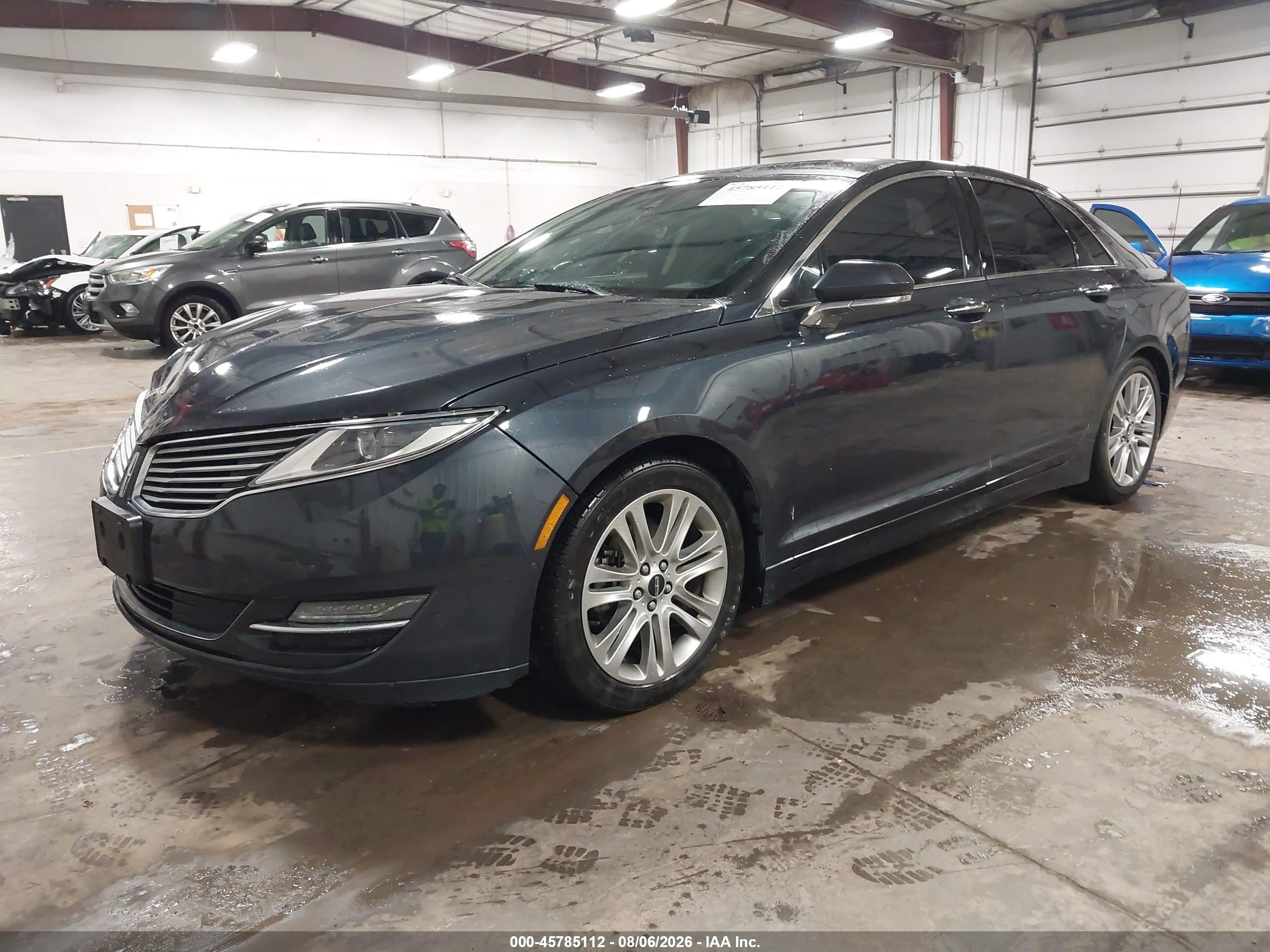 2013 Lincoln Mkz Hybrid   Синий vin: 3LN6L2LU1DR814042