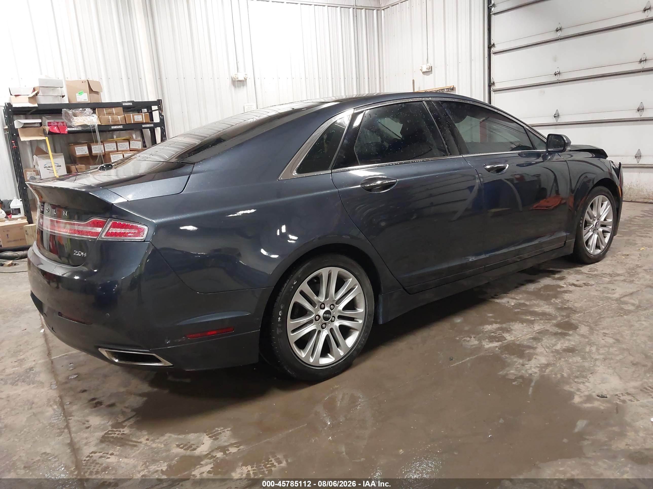 2013 Lincoln Mkz Hybrid   Синий vin: 3LN6L2LU1DR814042