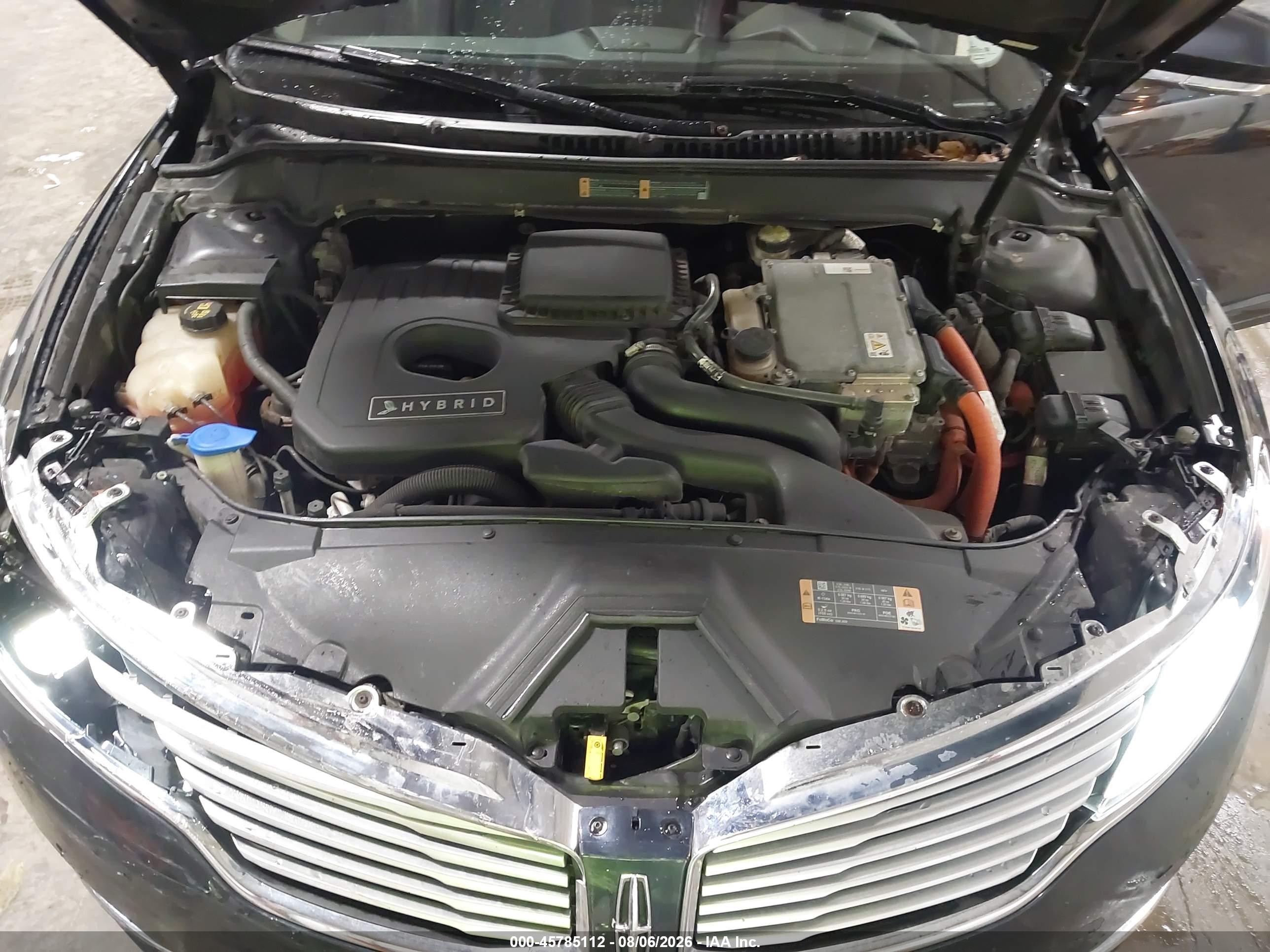2013 Lincoln Mkz Hybrid   Синий vin: 3LN6L2LU1DR814042
