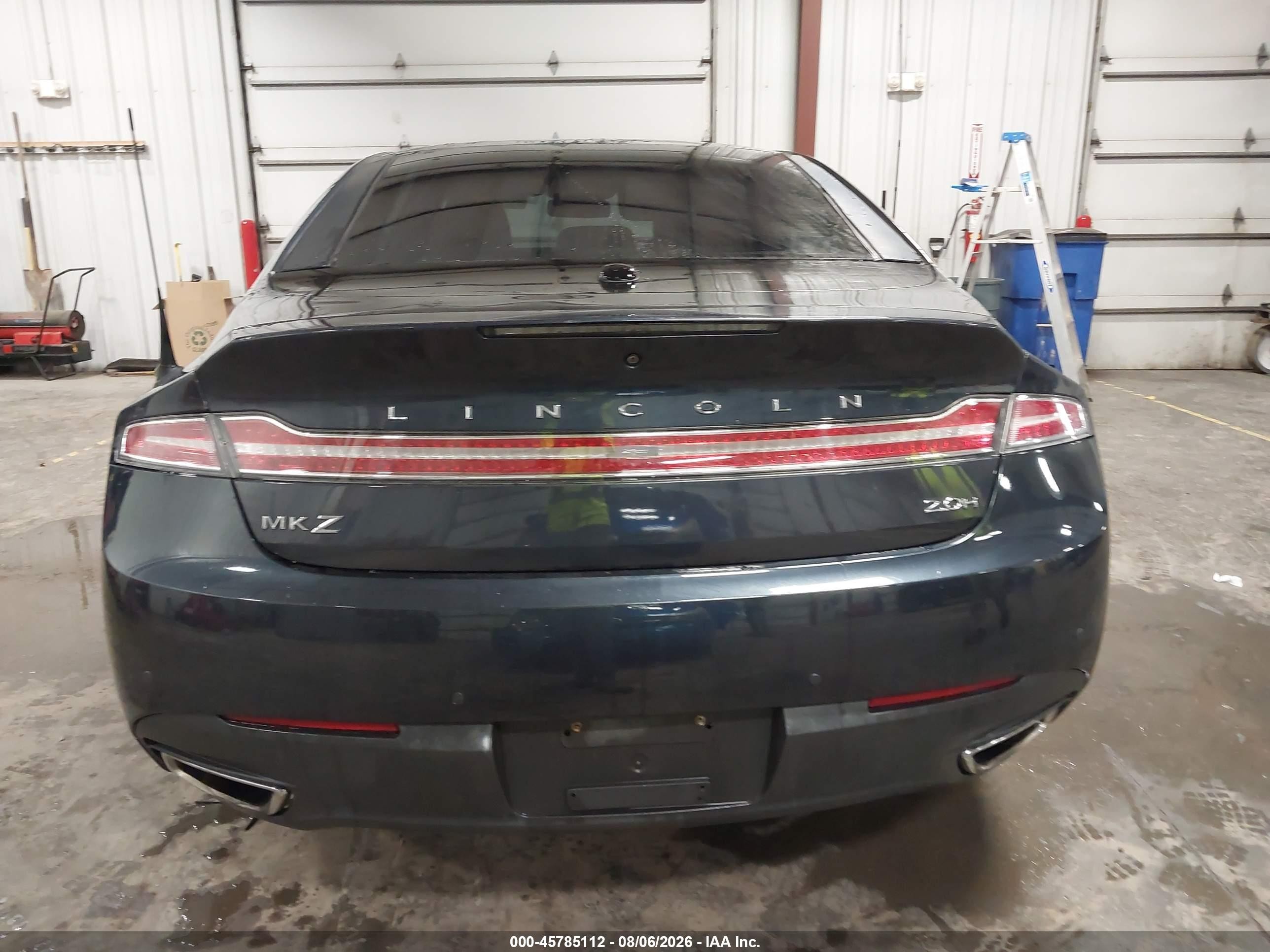 2013 Lincoln Mkz Hybrid   Синий vin: 3LN6L2LU1DR814042