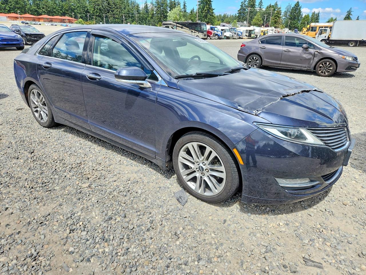 2013 Lincoln Mkz Hybrid Charcoal vin: 3LN6L2LU1DR823923