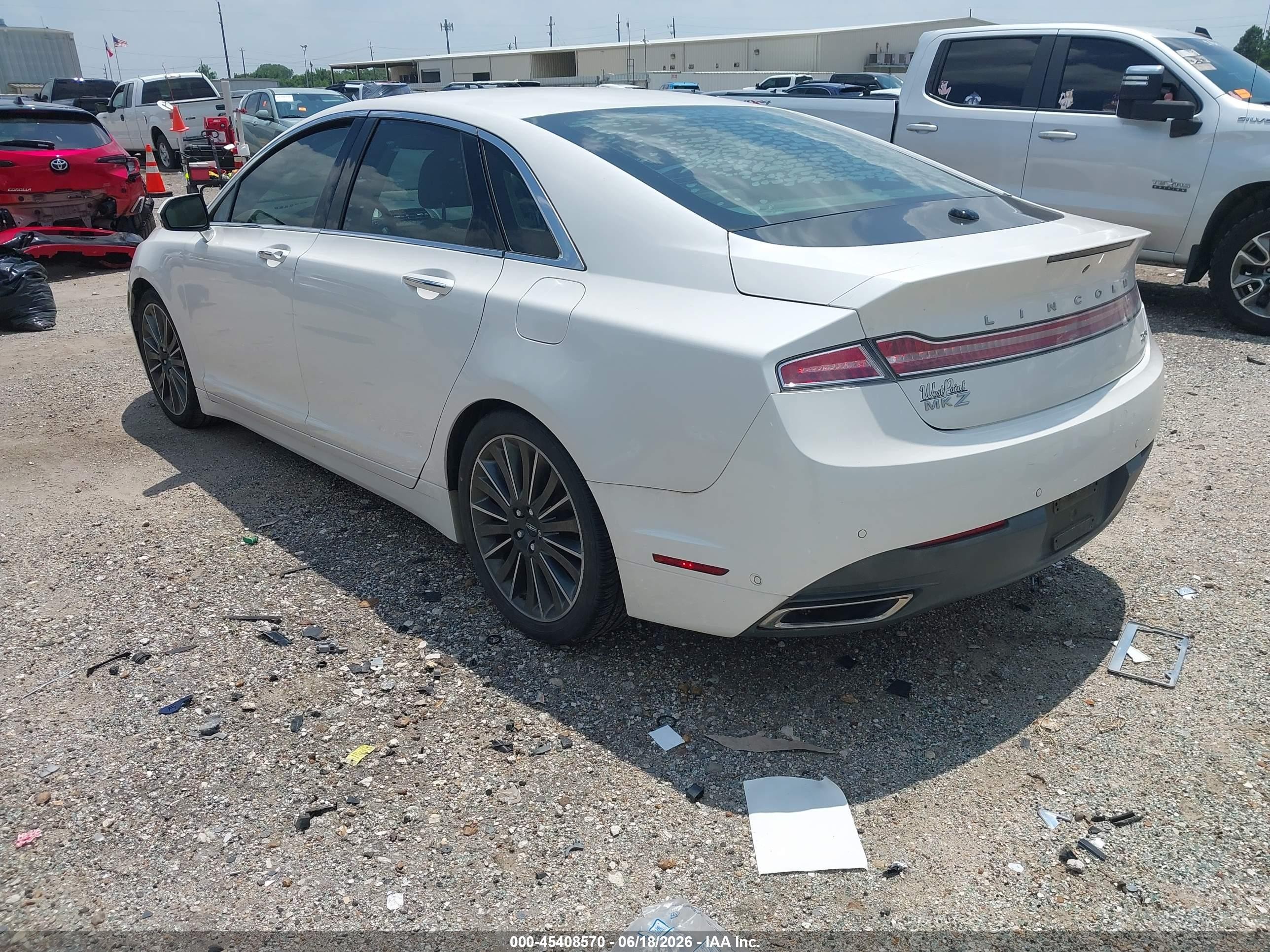 2013 Lincoln Mkz Hybrid   White vin: 3LN6L2LU1DR828281