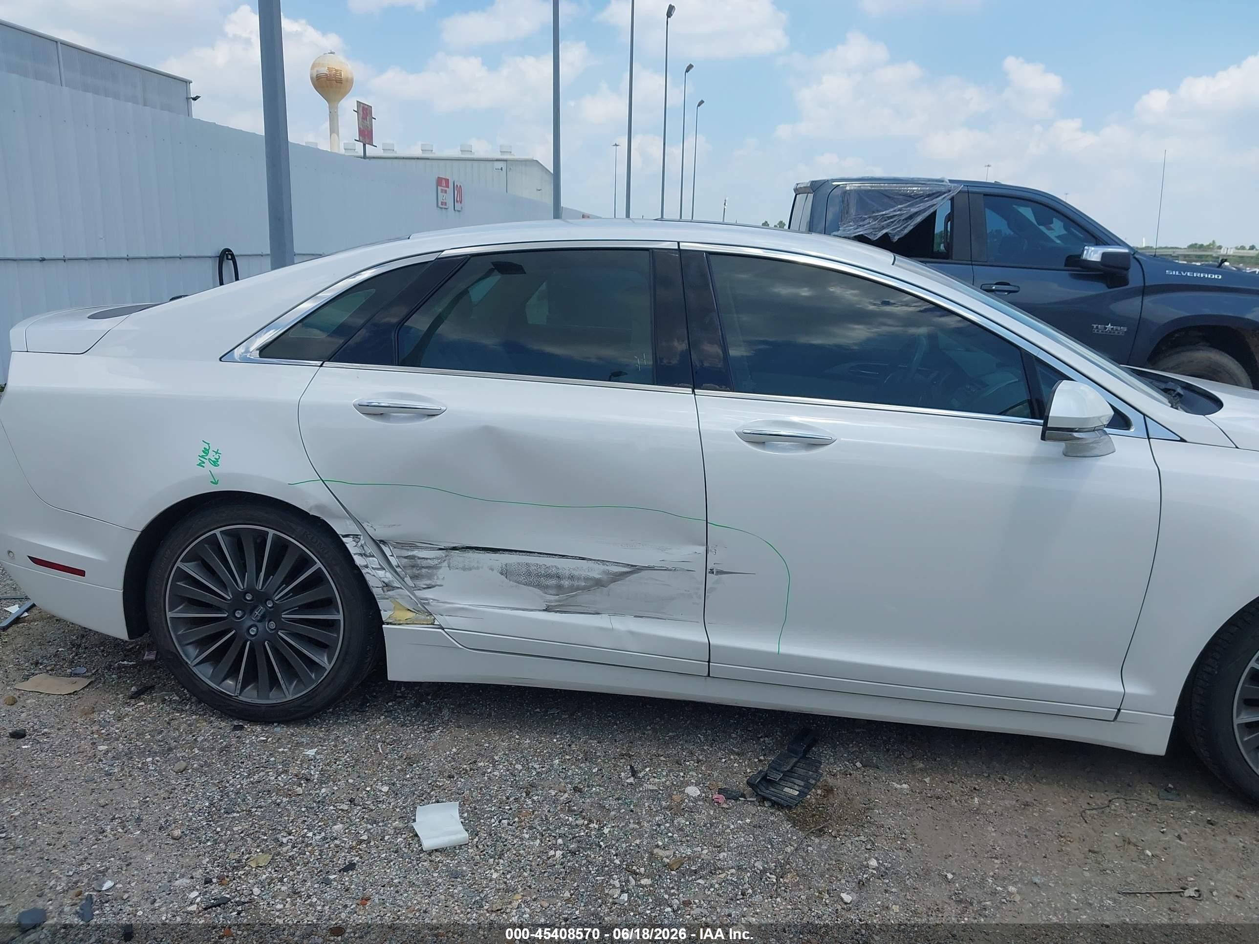 2013 Lincoln Mkz Hybrid   White vin: 3LN6L2LU1DR828281
