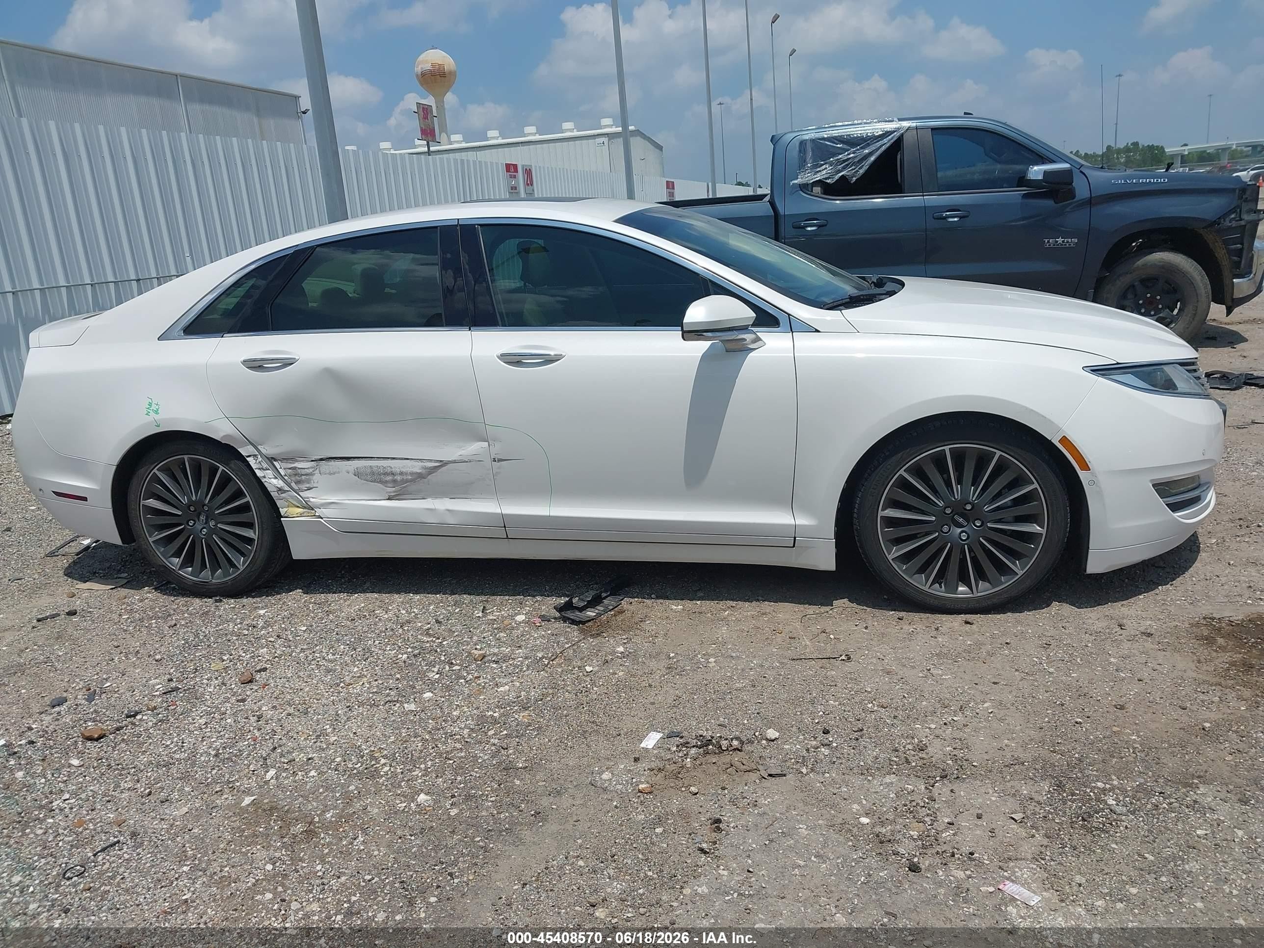 2013 Lincoln Mkz Hybrid   White vin: 3LN6L2LU1DR828281