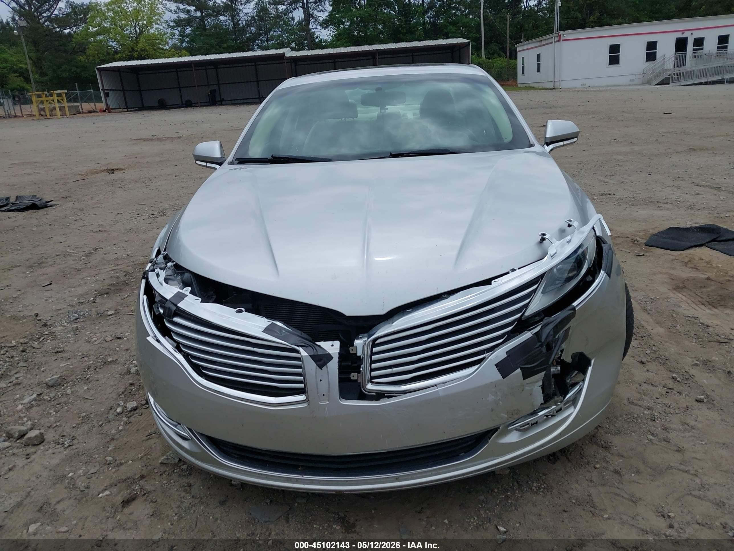 2014 Lincoln Mkz Hybrid   Silver vin: 3LN6L2LU1ER801406