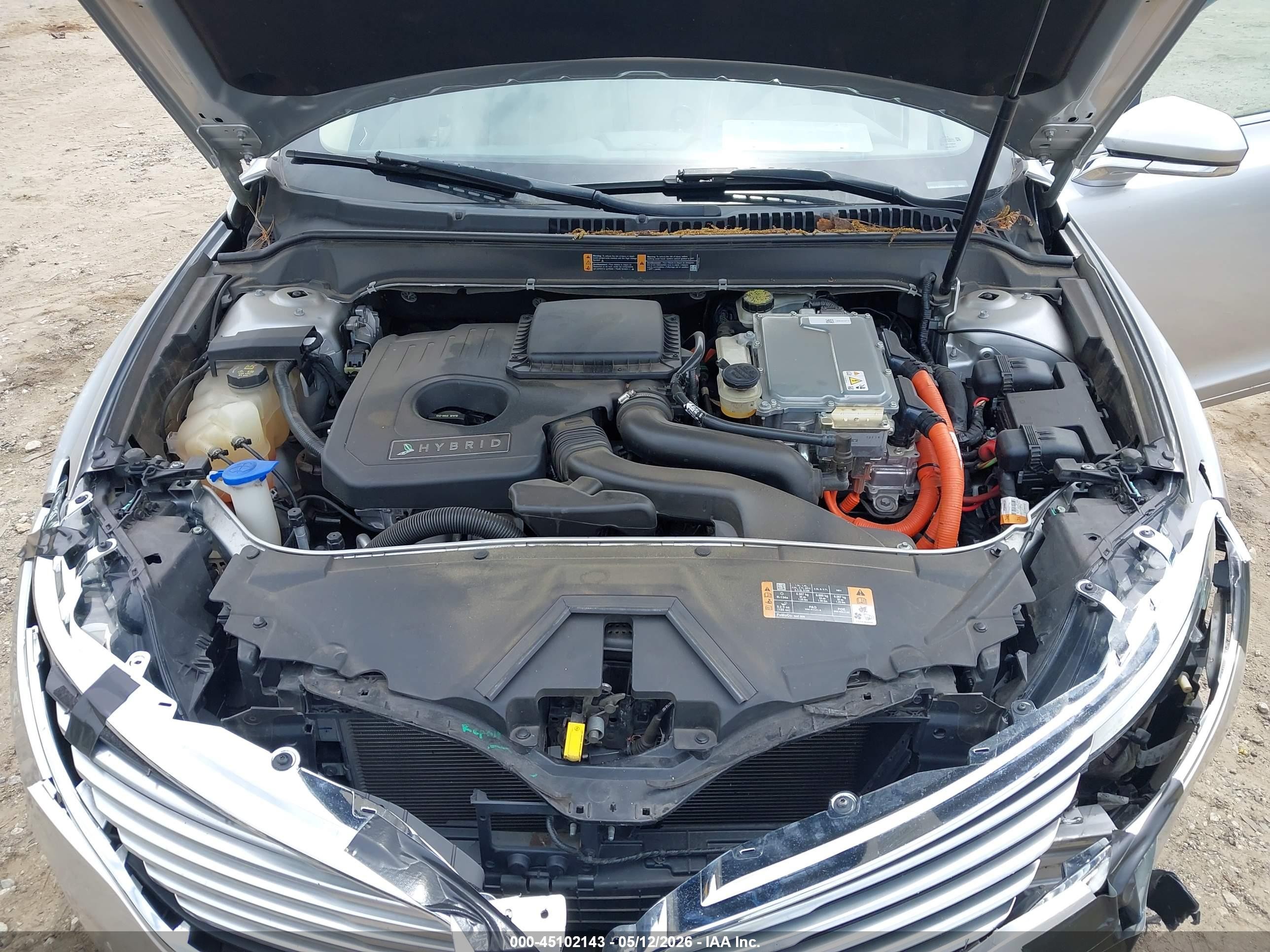 2014 Lincoln Mkz Hybrid   Silver vin: 3LN6L2LU1ER801406