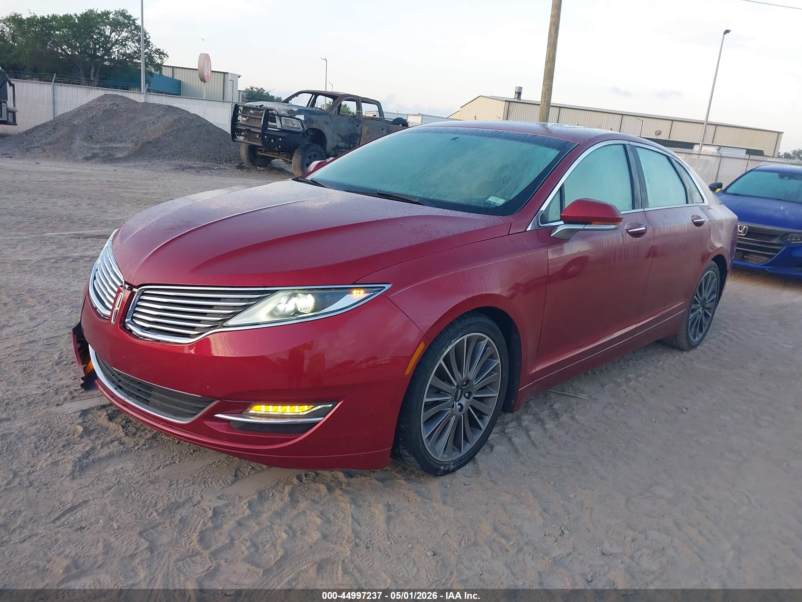 2014 Lincoln Mkz Hybrid   Red vin: 3LN6L2LU1ER815080