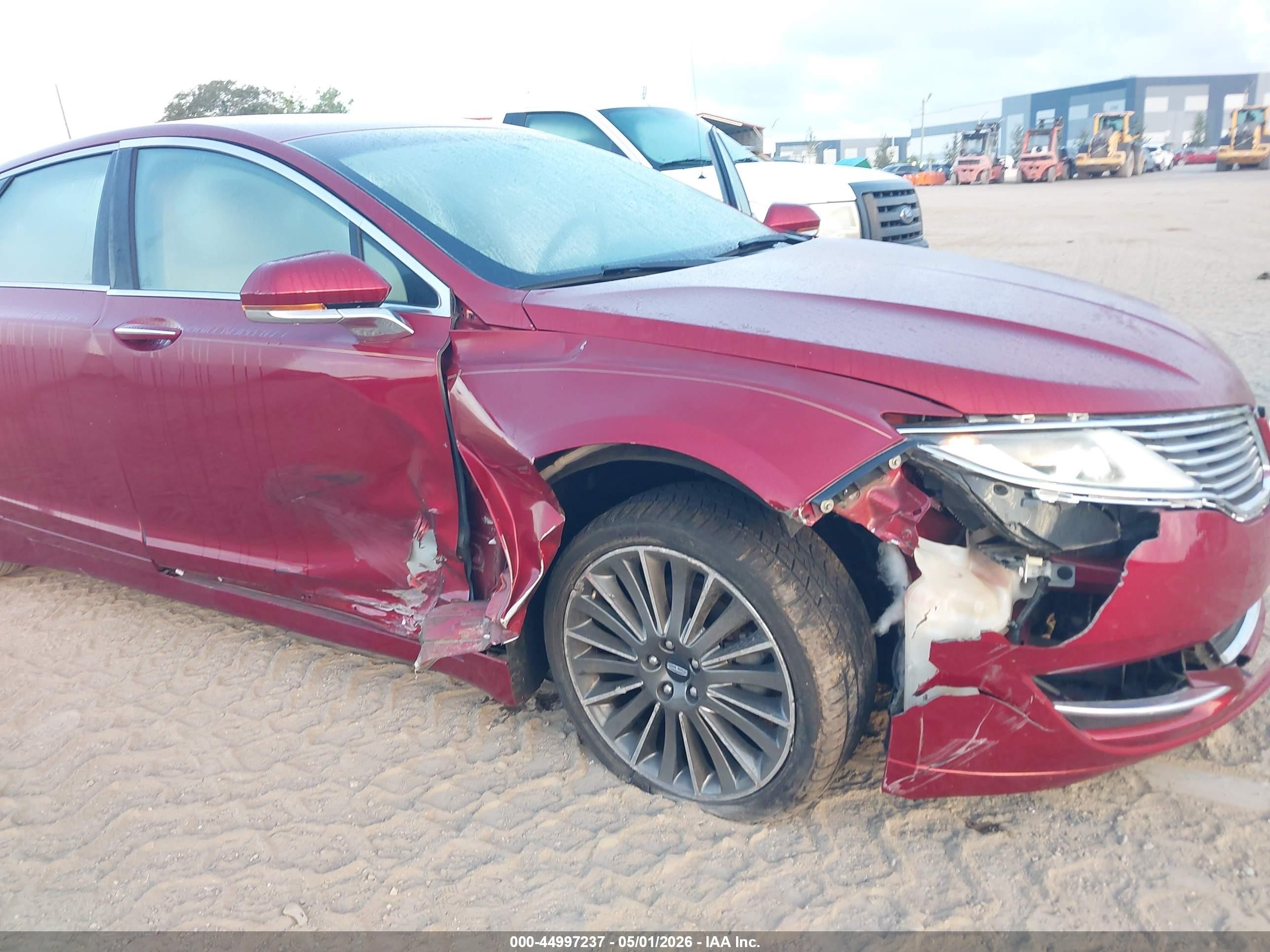 2014 Lincoln Mkz Hybrid   Red vin: 3LN6L2LU1ER815080