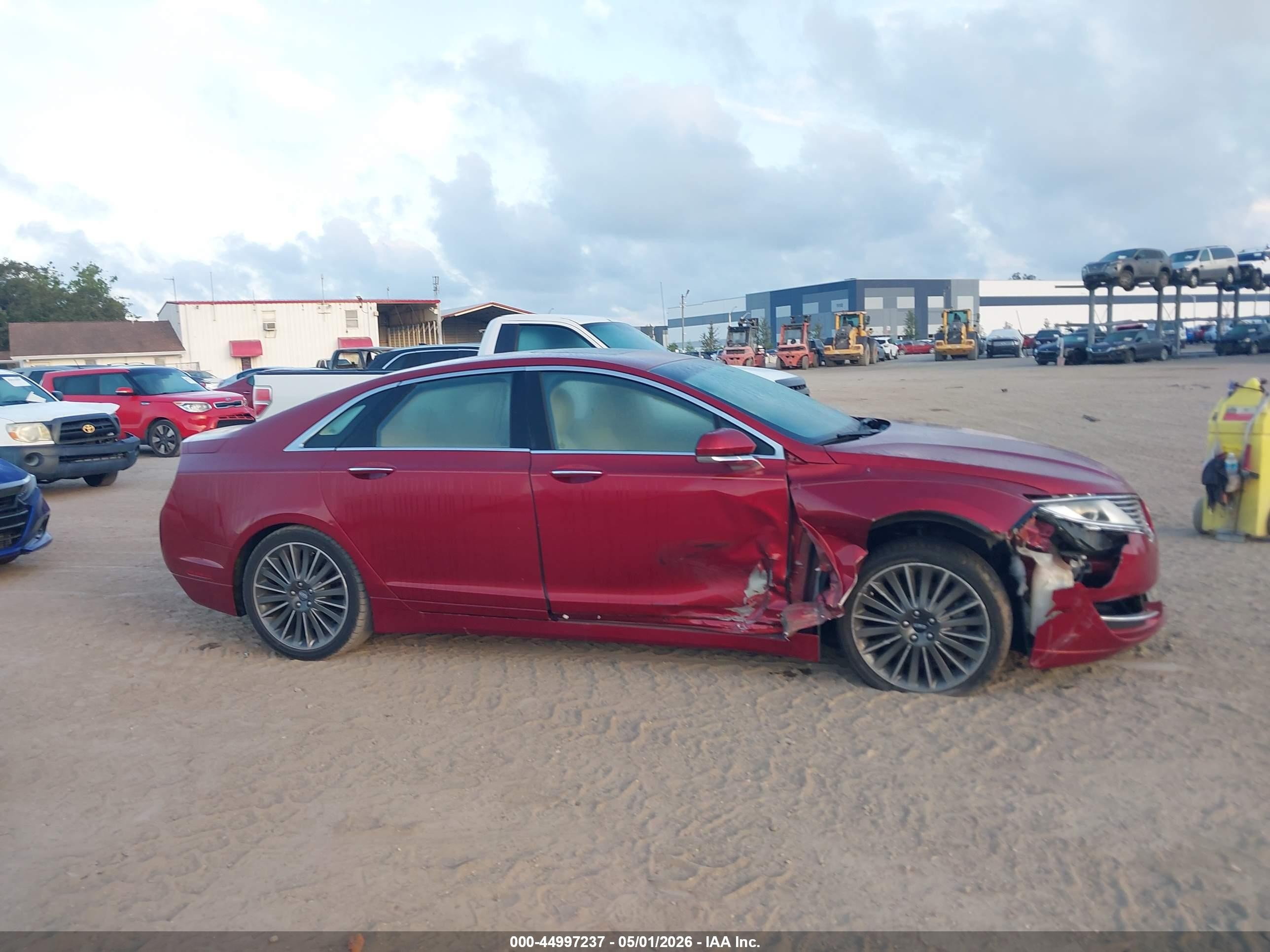 2014 Lincoln Mkz Hybrid   Red vin: 3LN6L2LU1ER815080
