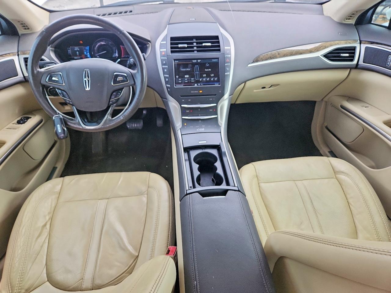 2014 Lincoln Mkz Hybrid White vin: 3LN6L2LU1ER817346