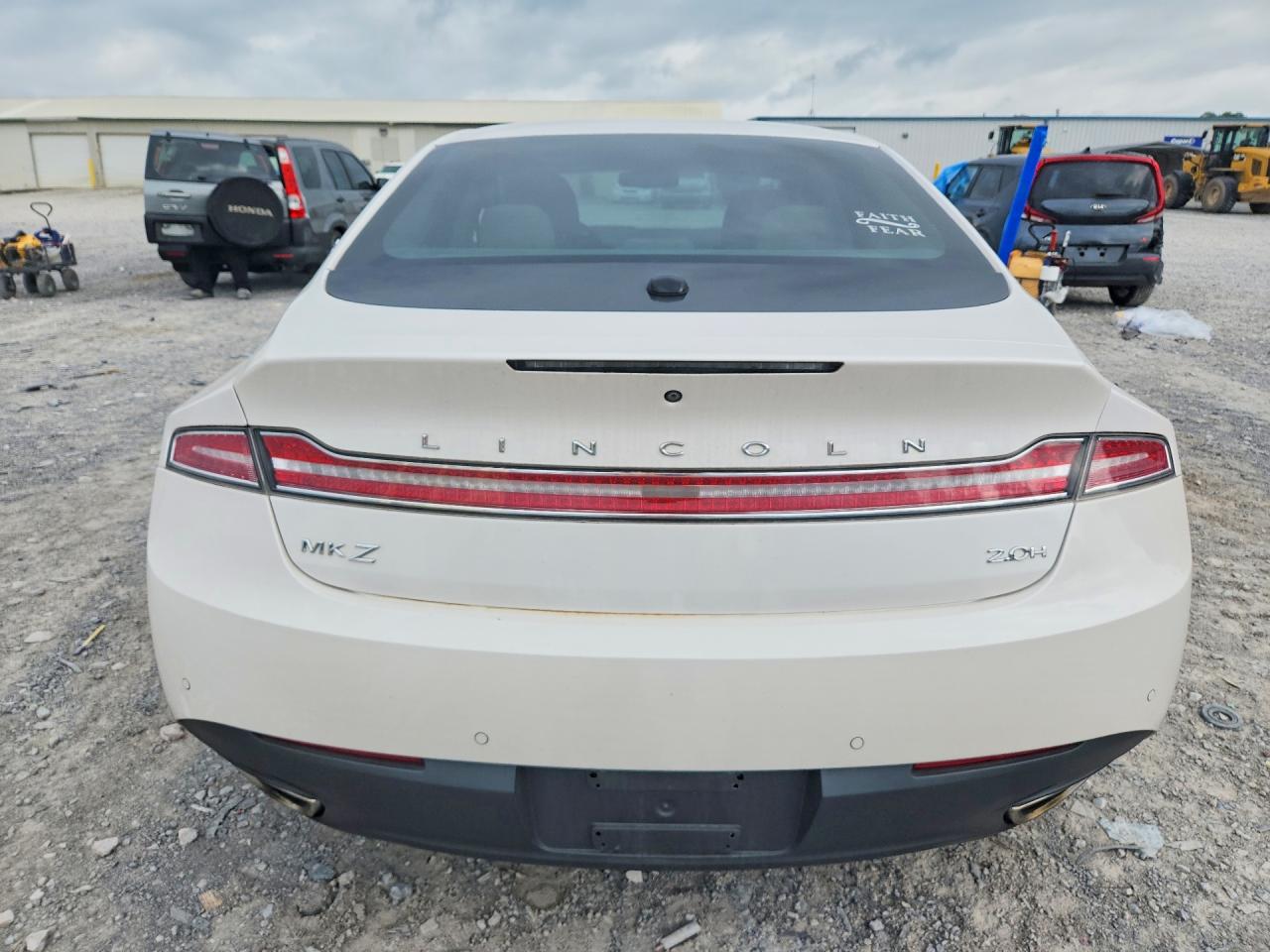 2014 Lincoln Mkz Hybrid White vin: 3LN6L2LU1ER817346