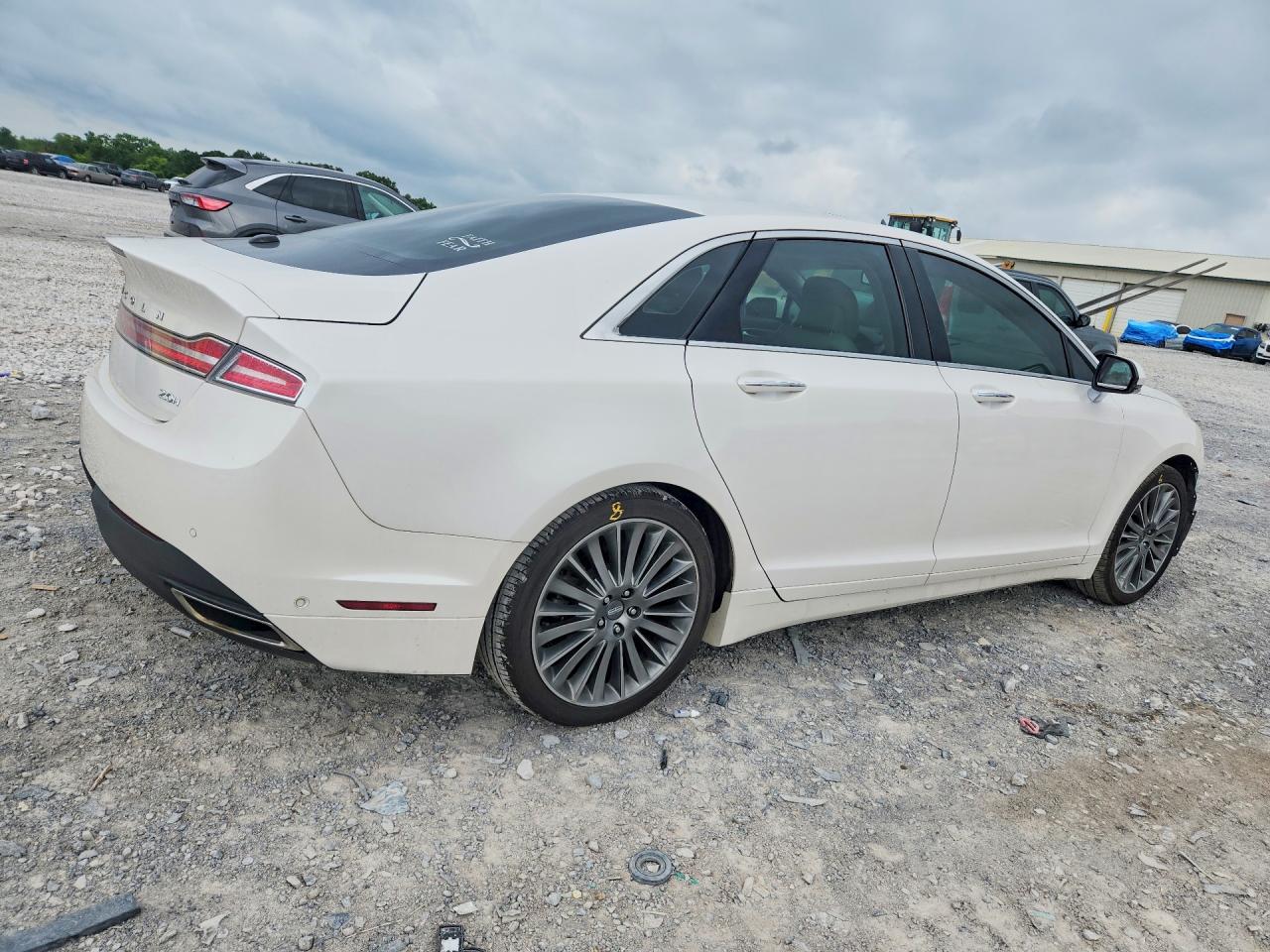 2014 Lincoln Mkz Hybrid White vin: 3LN6L2LU1ER817346