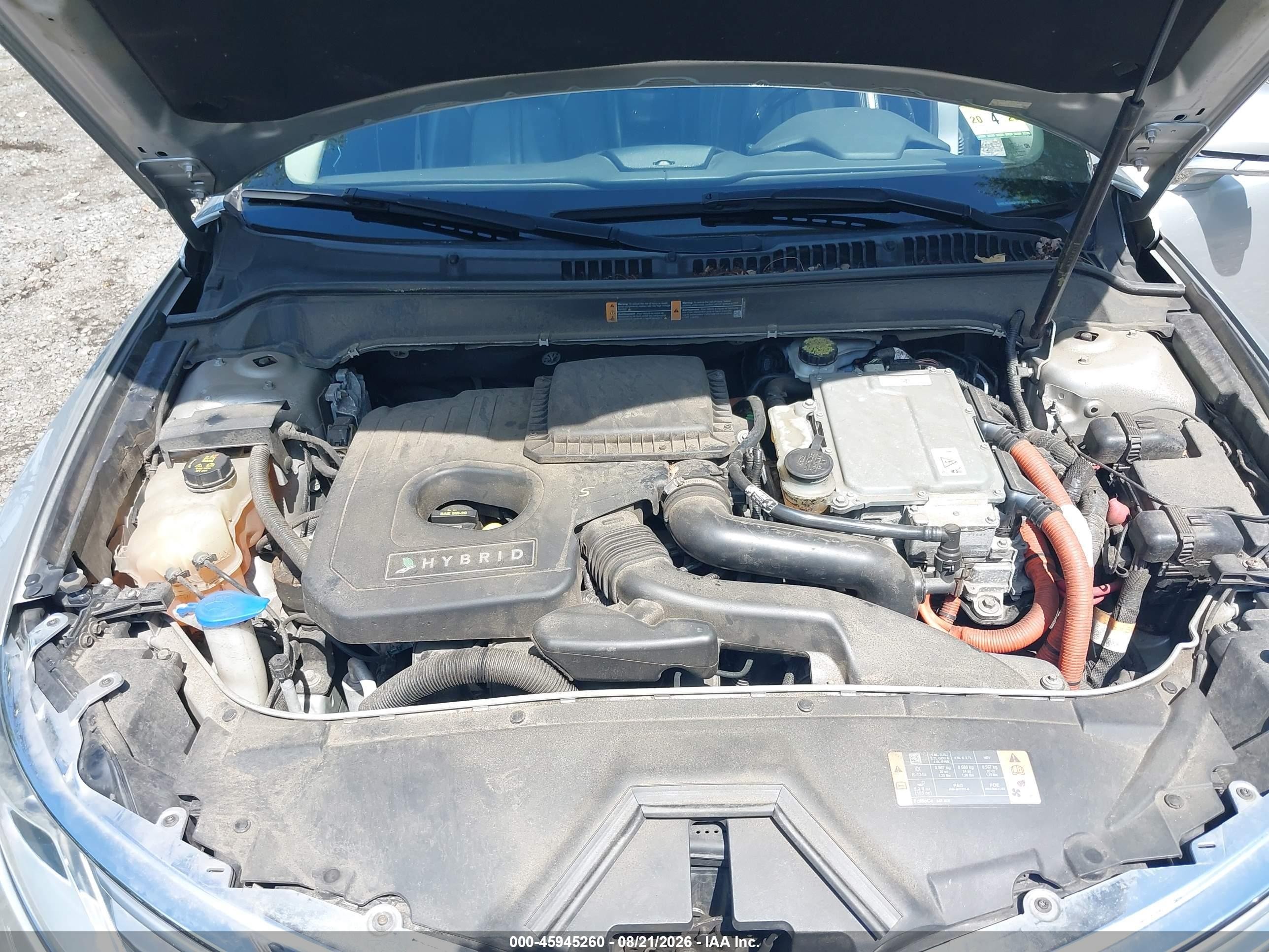 2013 Lincoln Mkz Hybrid Silver vin: 3LN6L2LU2DR804748