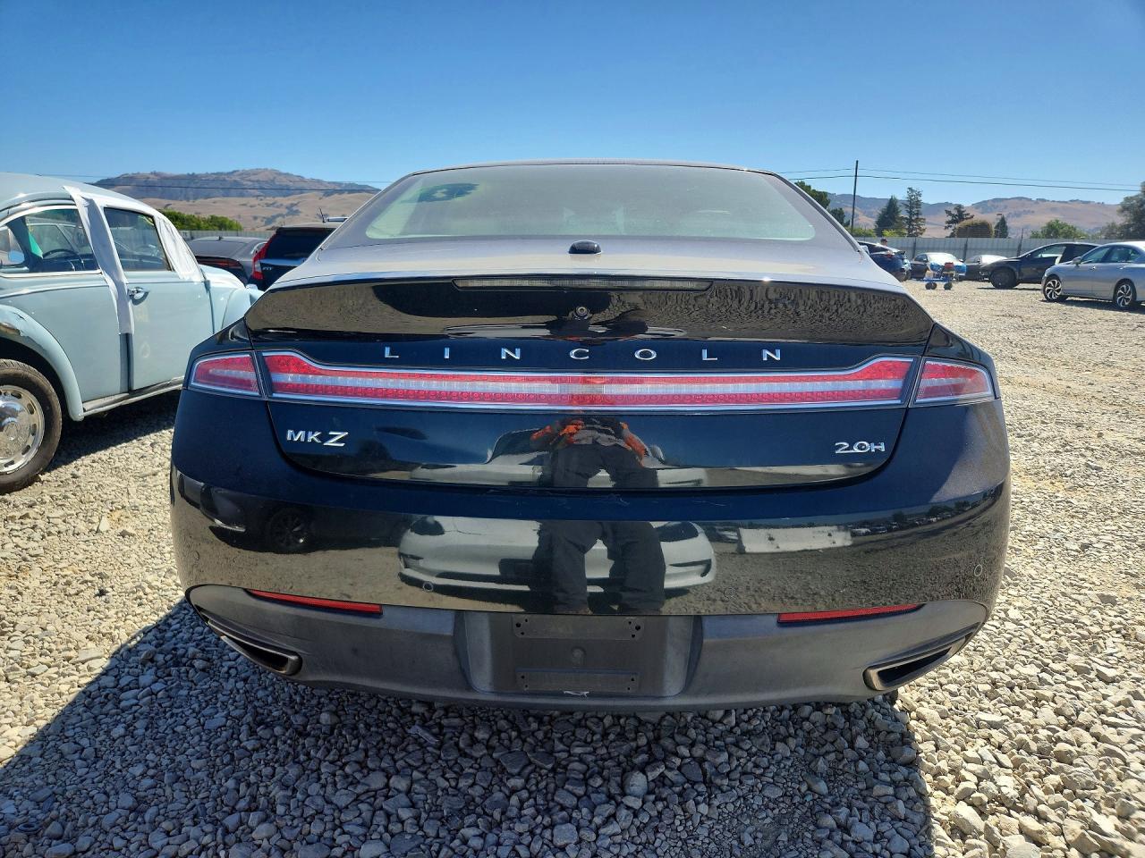 2013 Lincoln Mkz Hybrid Black vin: 3LN6L2LU2DR807942