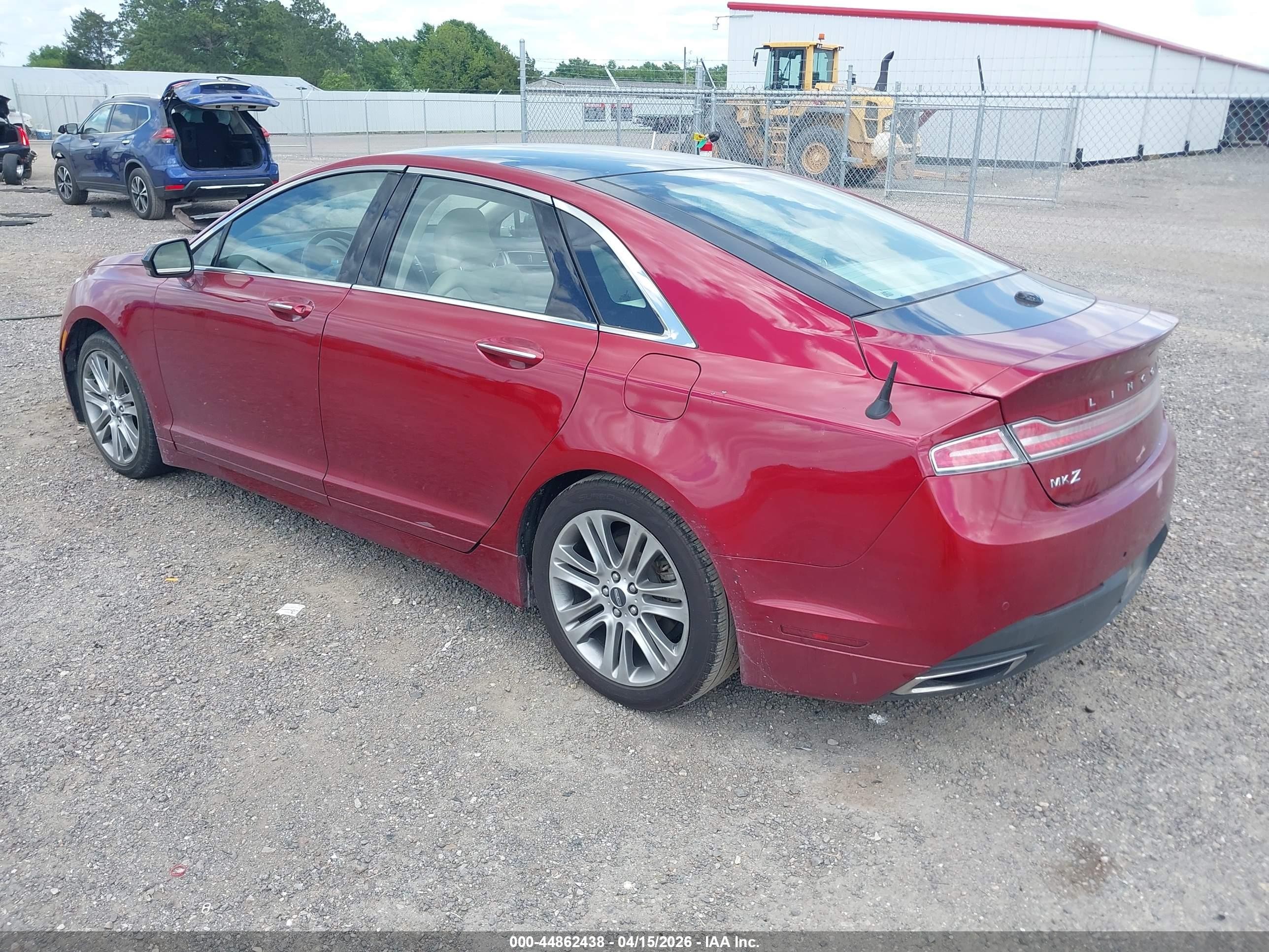 2013 Lincoln Mkz Hybrid   Red vin: 3LN6L2LU2DR816155