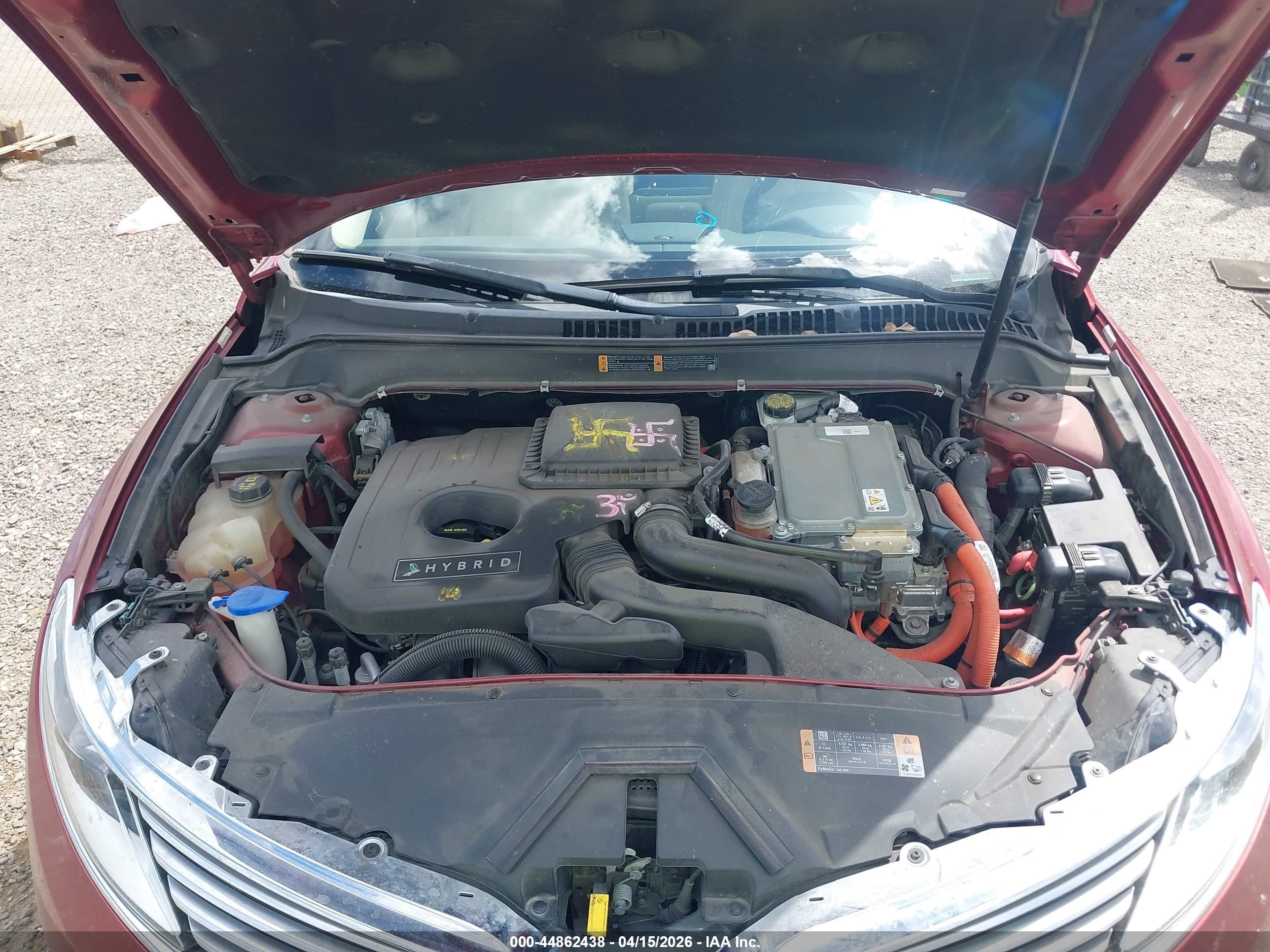 2013 Lincoln Mkz Hybrid   Red vin: 3LN6L2LU2DR816155