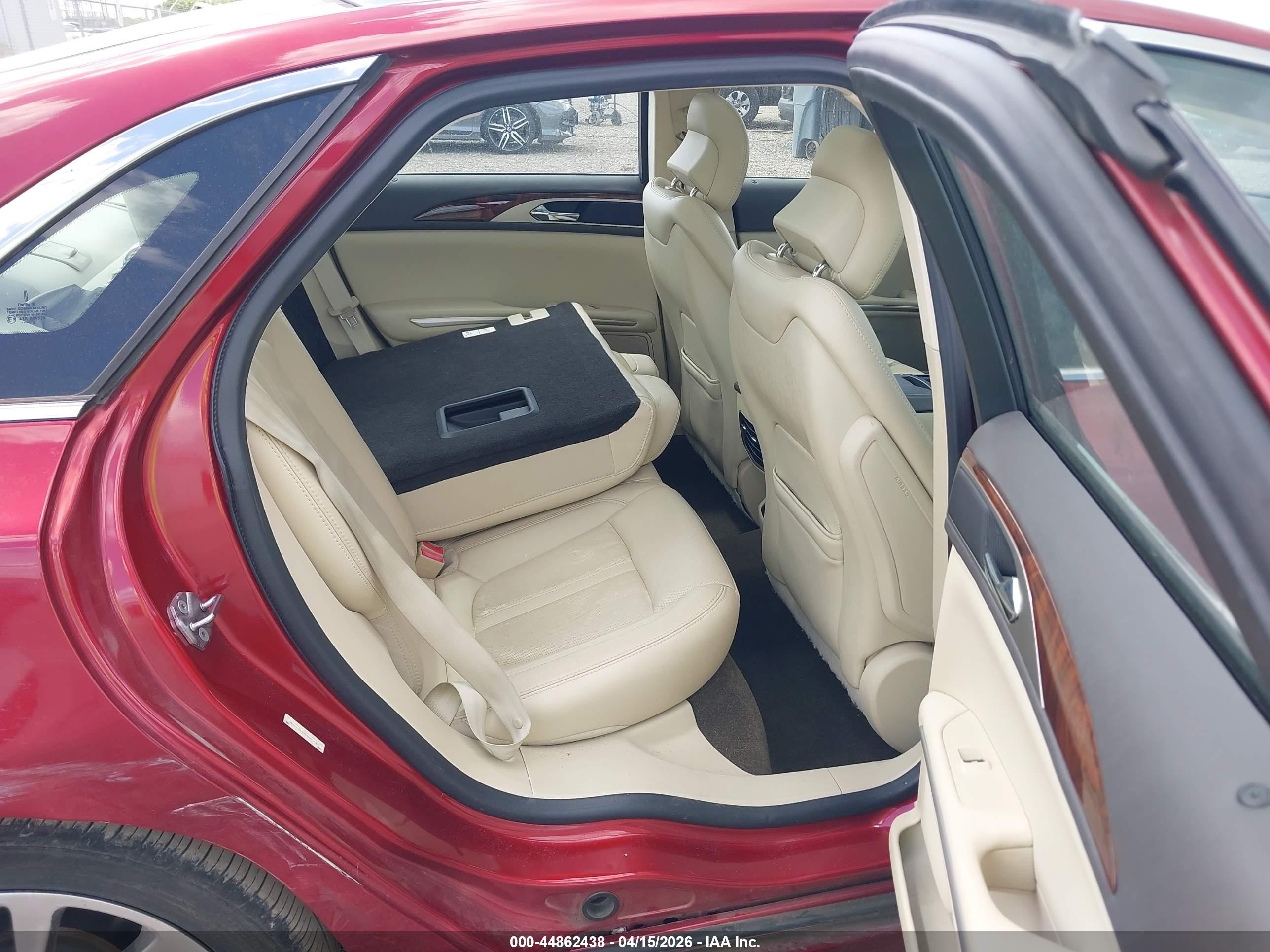 2013 Lincoln Mkz Hybrid   Red vin: 3LN6L2LU2DR816155