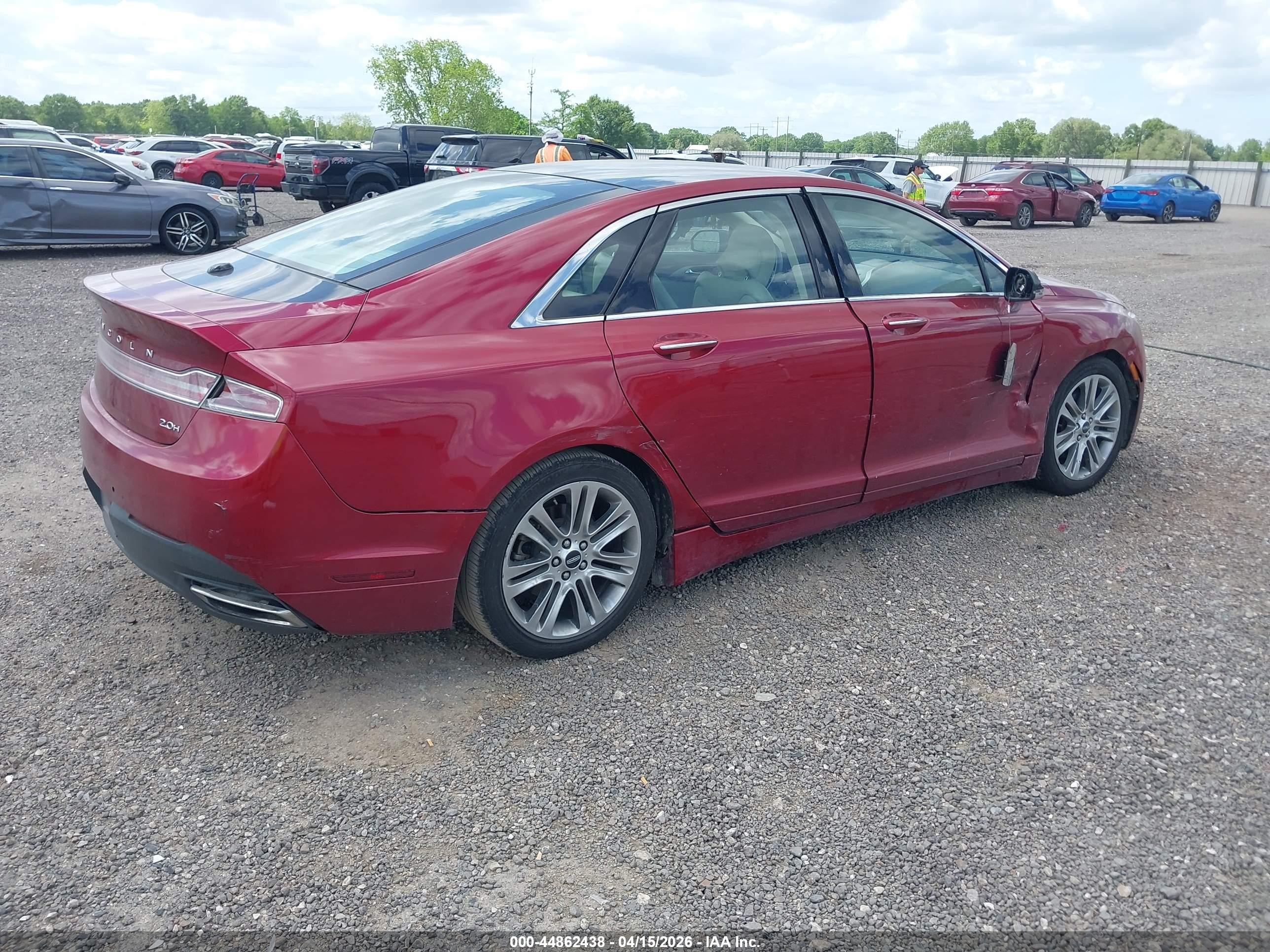 2013 Lincoln Mkz Hybrid   Red vin: 3LN6L2LU2DR816155