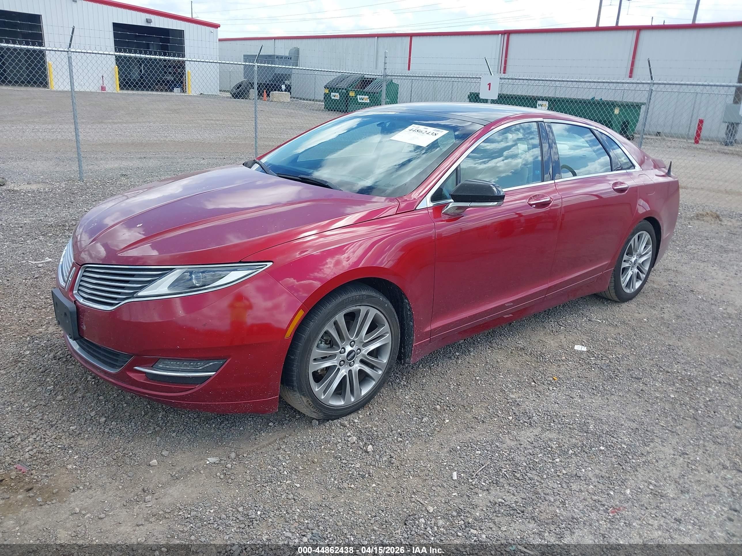 2013 Lincoln Mkz Hybrid   Red vin: 3LN6L2LU2DR816155