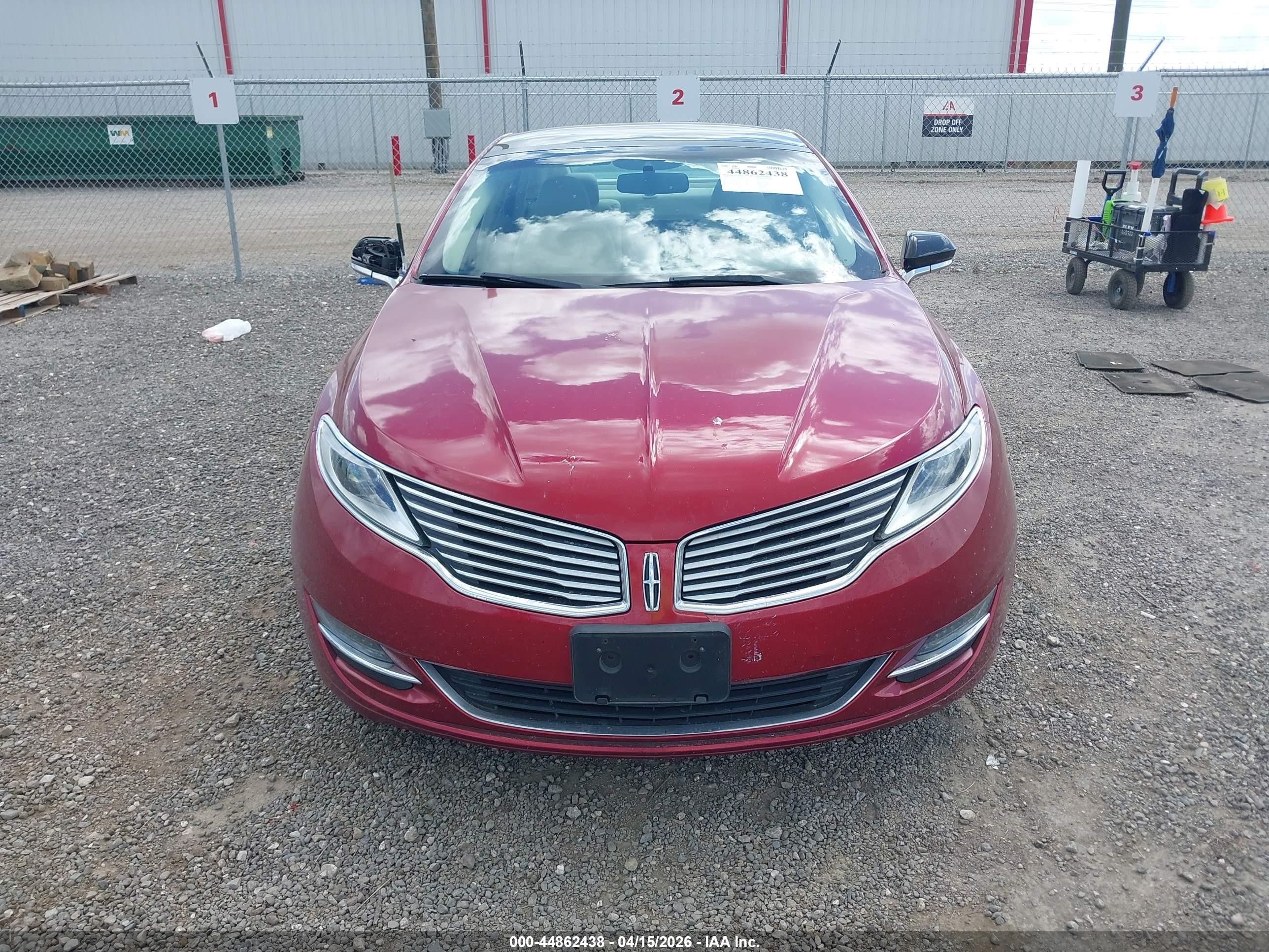 2013 Lincoln Mkz Hybrid   Red vin: 3LN6L2LU2DR816155