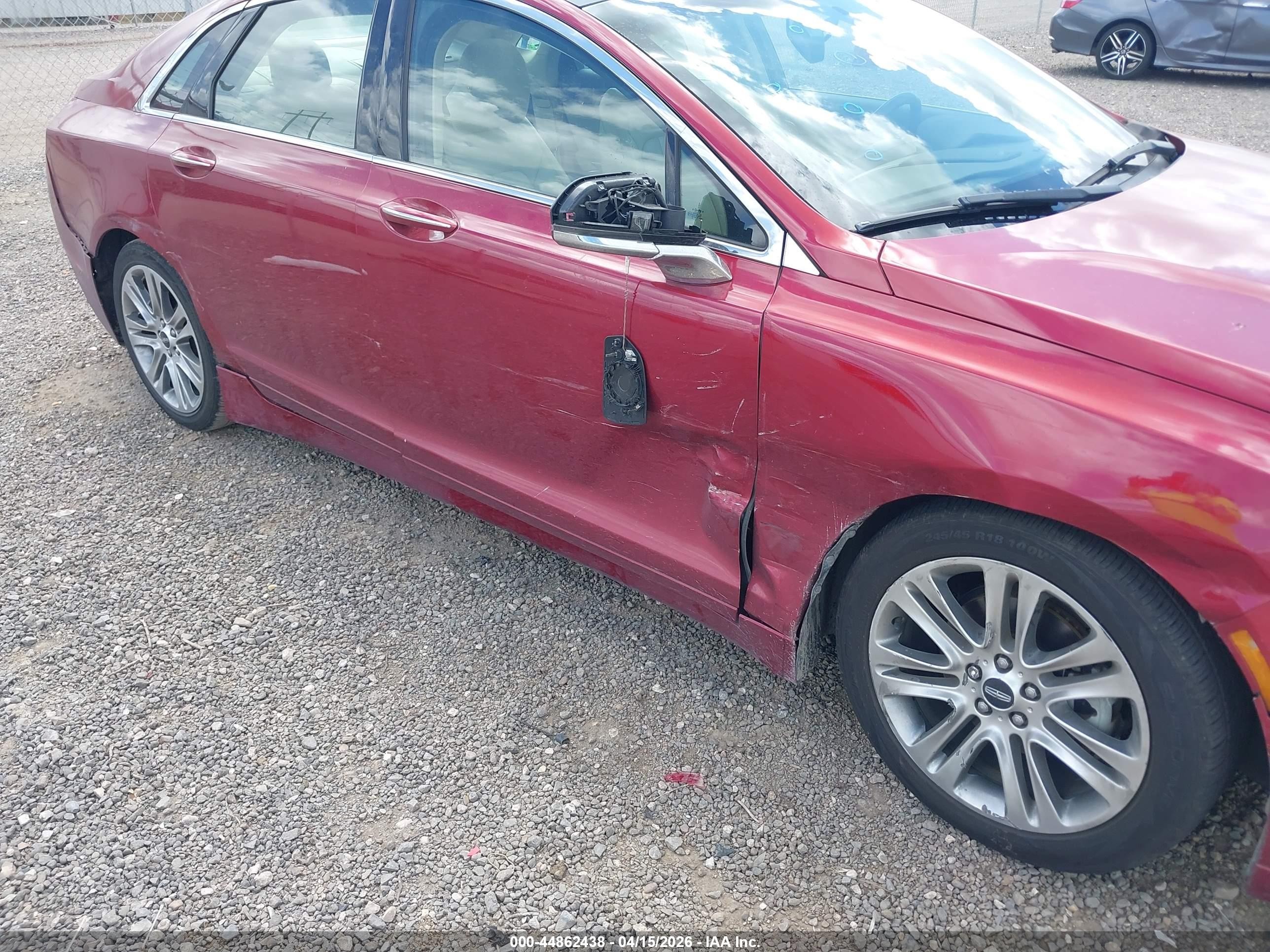 2013 Lincoln Mkz Hybrid   Red vin: 3LN6L2LU2DR816155