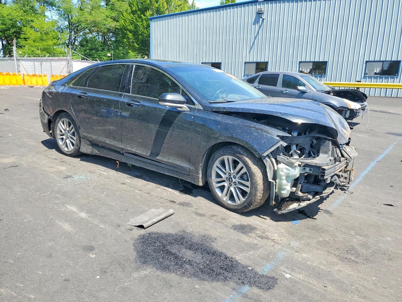 2014 Lincoln Mkz Hybrid Black vin: 3LN6L2LU2ER827867