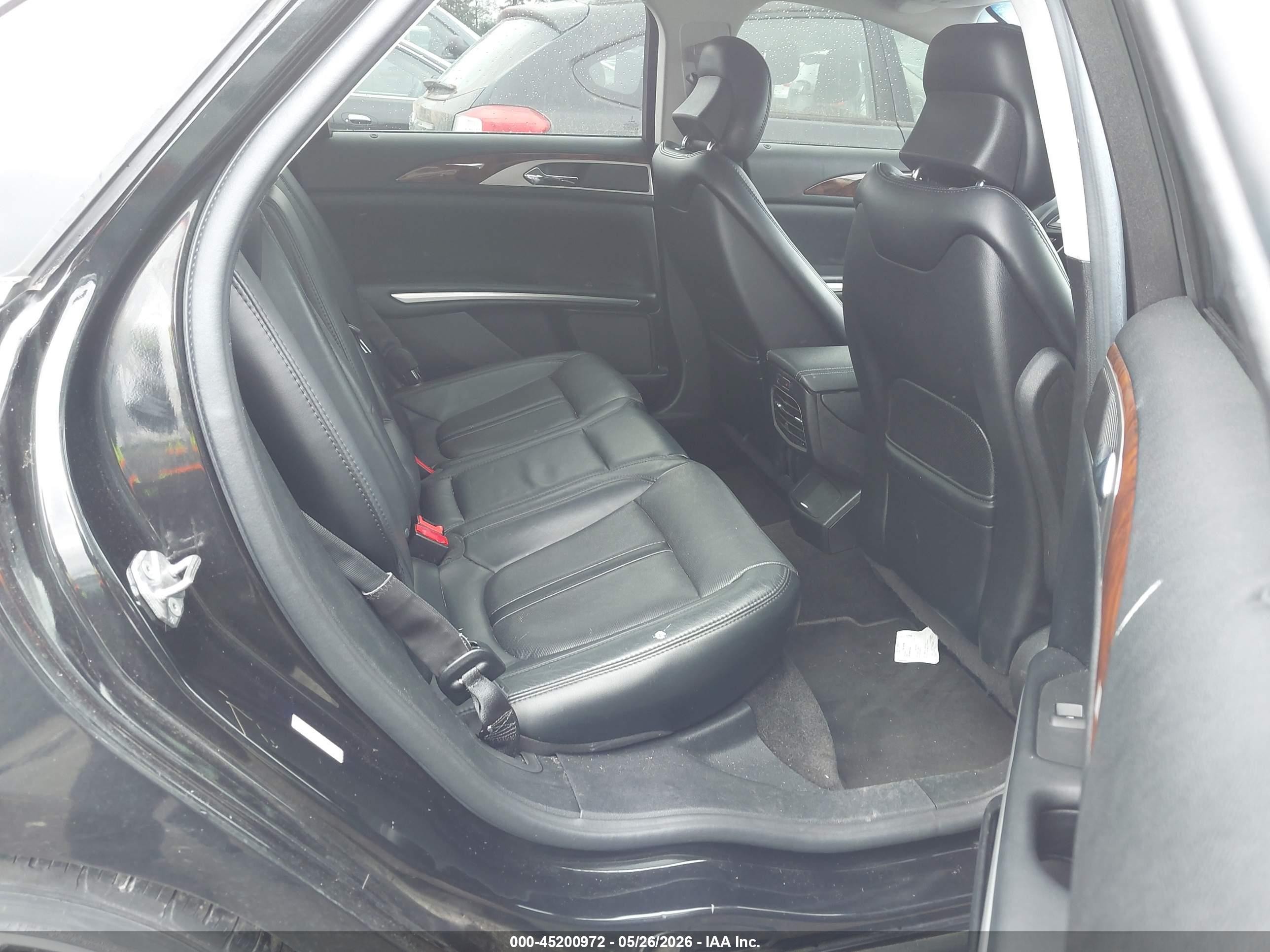 2015 Lincoln Mkz Hybrid   Black vin: 3LN6L2LU2FR600972