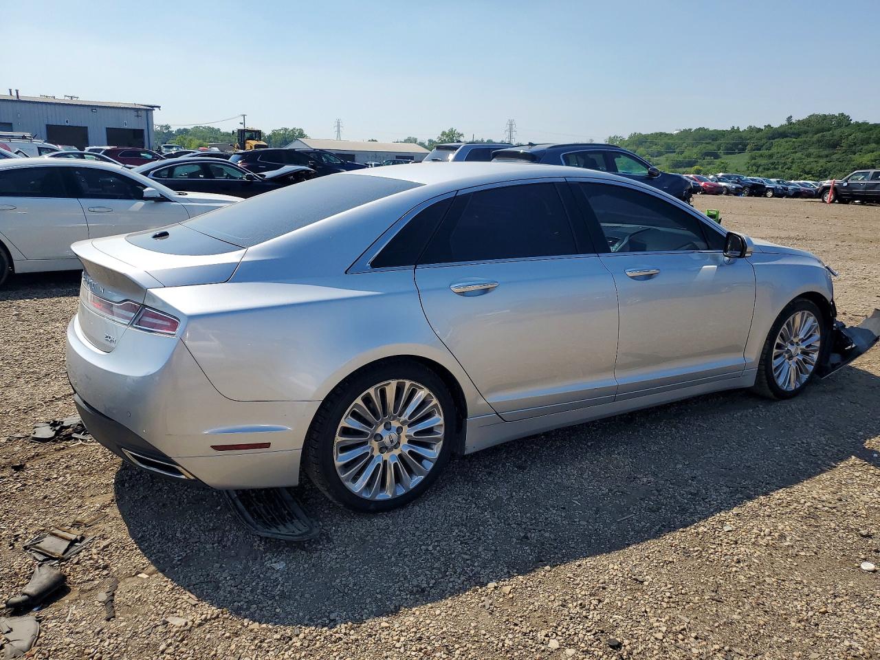 2015 Lincoln Mkz Hybrid Silver vin: 3LN6L2LU2FR607758