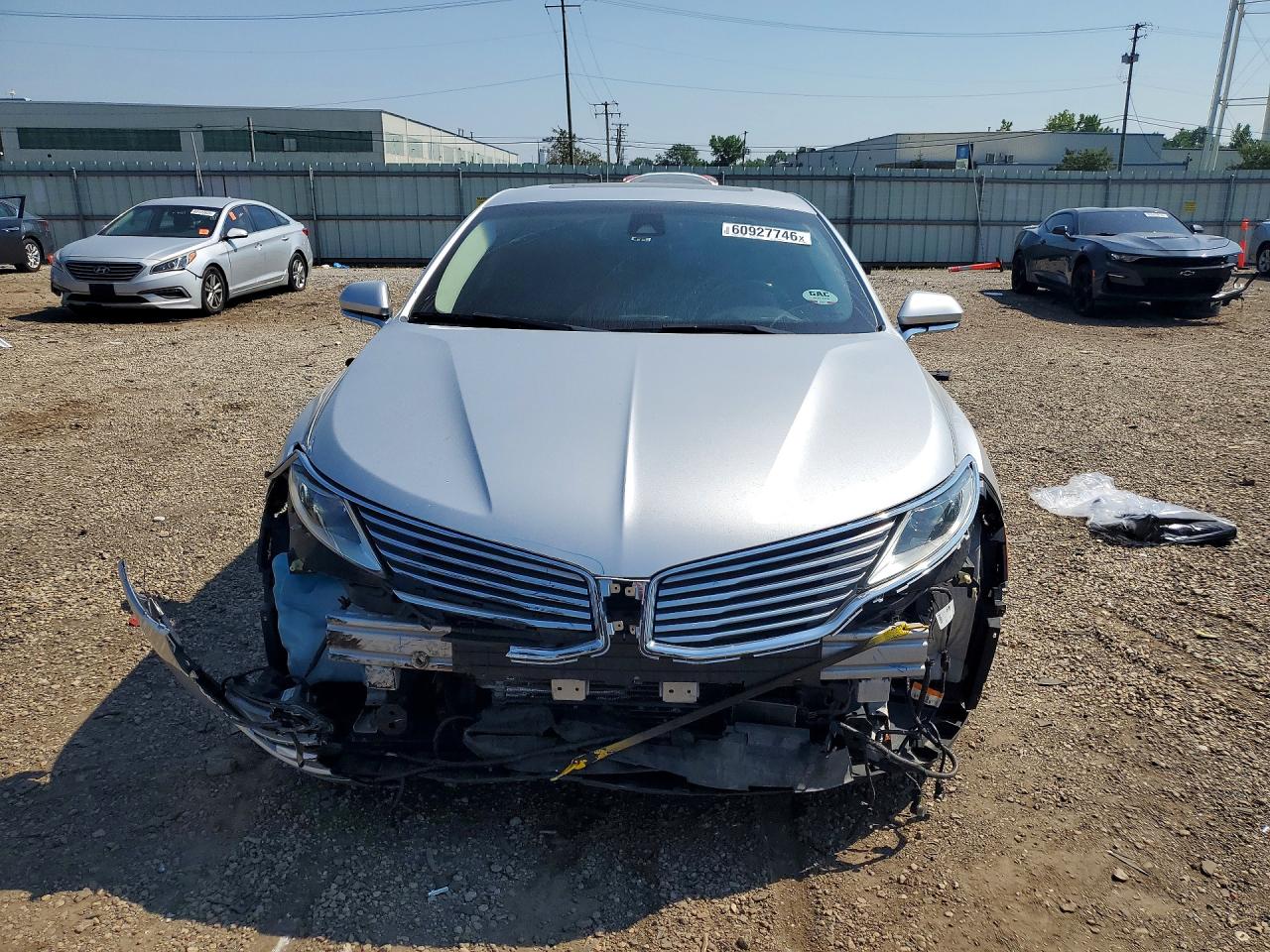 2015 Lincoln Mkz Hybrid Silver vin: 3LN6L2LU2FR607758