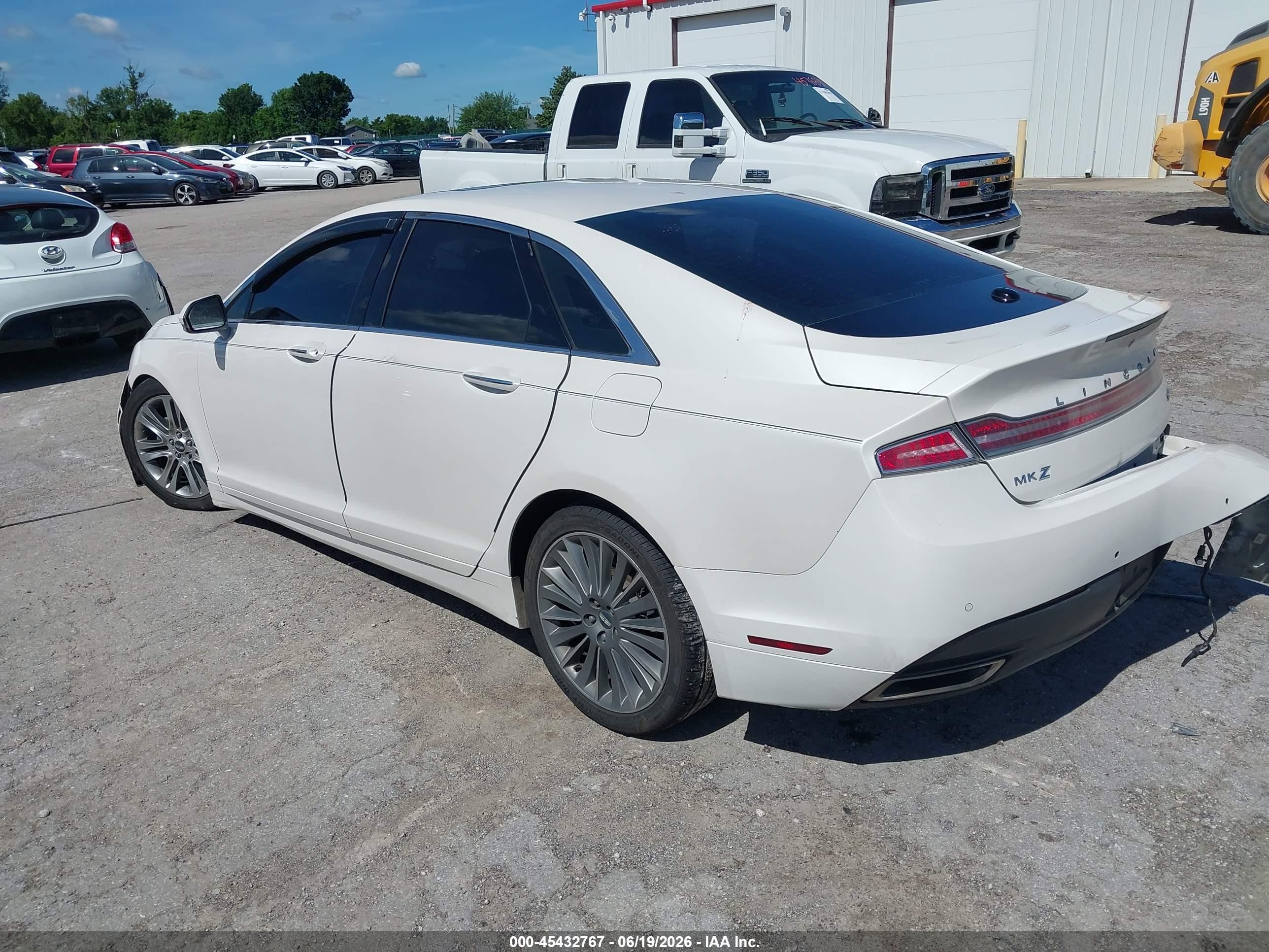 2015 Lincoln Mkz Hybrid   White vin: 3LN6L2LU2FR615861